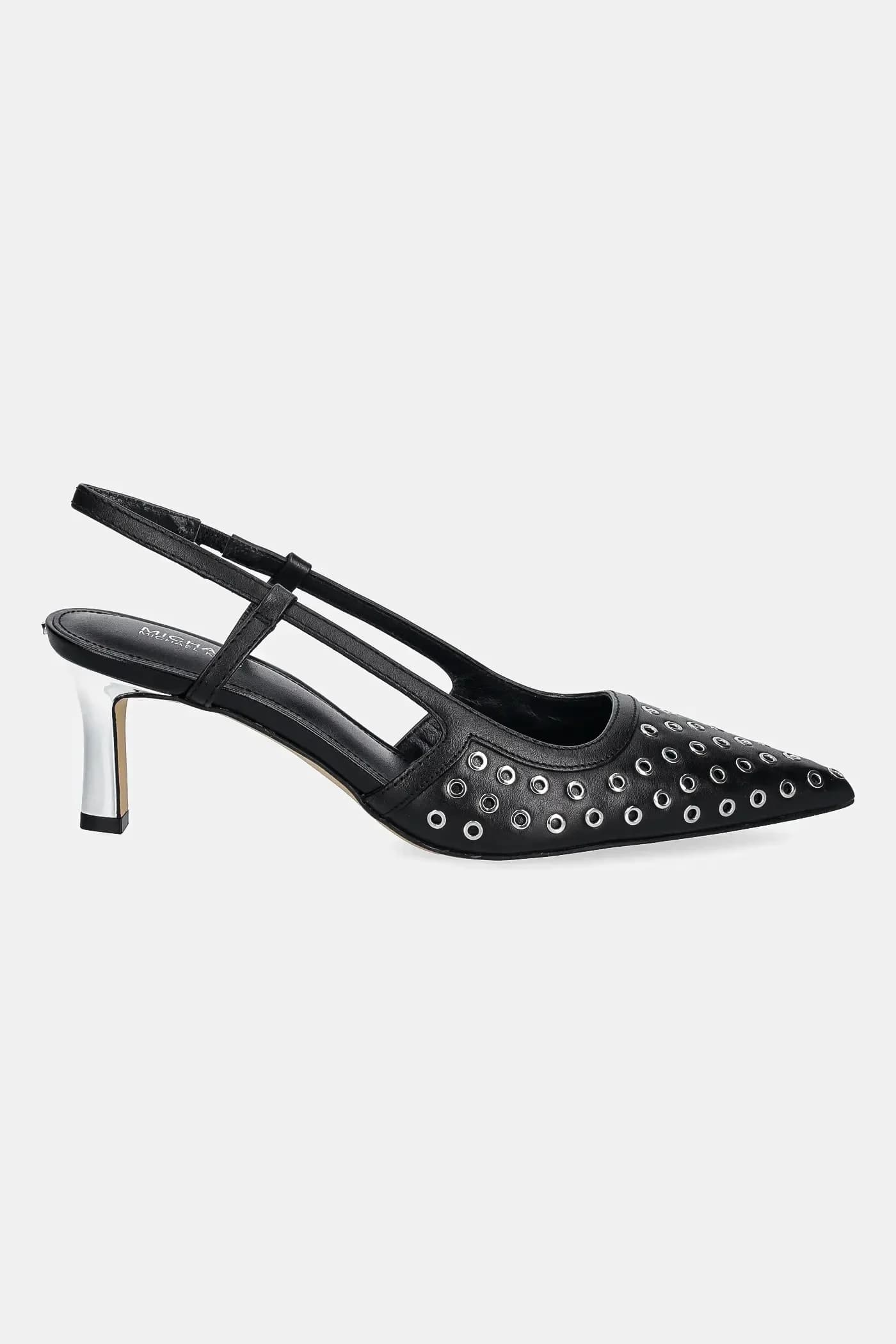 Кожаные туфли Alora на высоком каблуке - фото 2