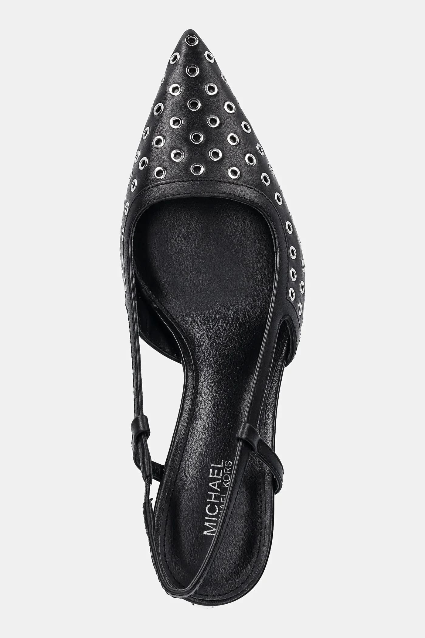 Кожаные туфли Alora на высоком каблуке - фото 5