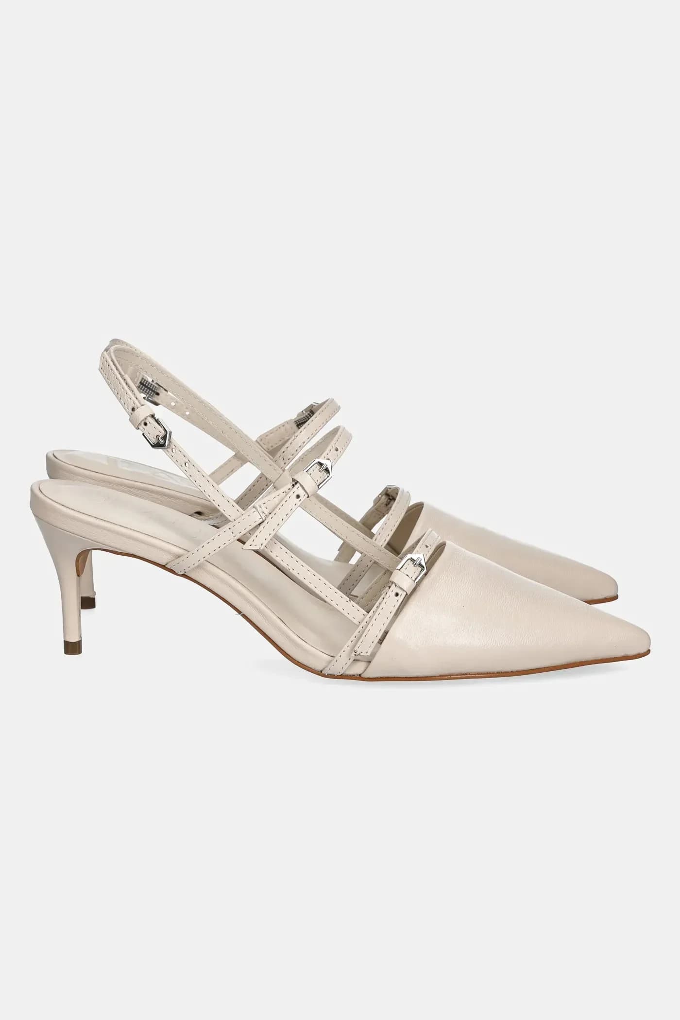 Кожаные туфли на высоком каблуке - фото 3