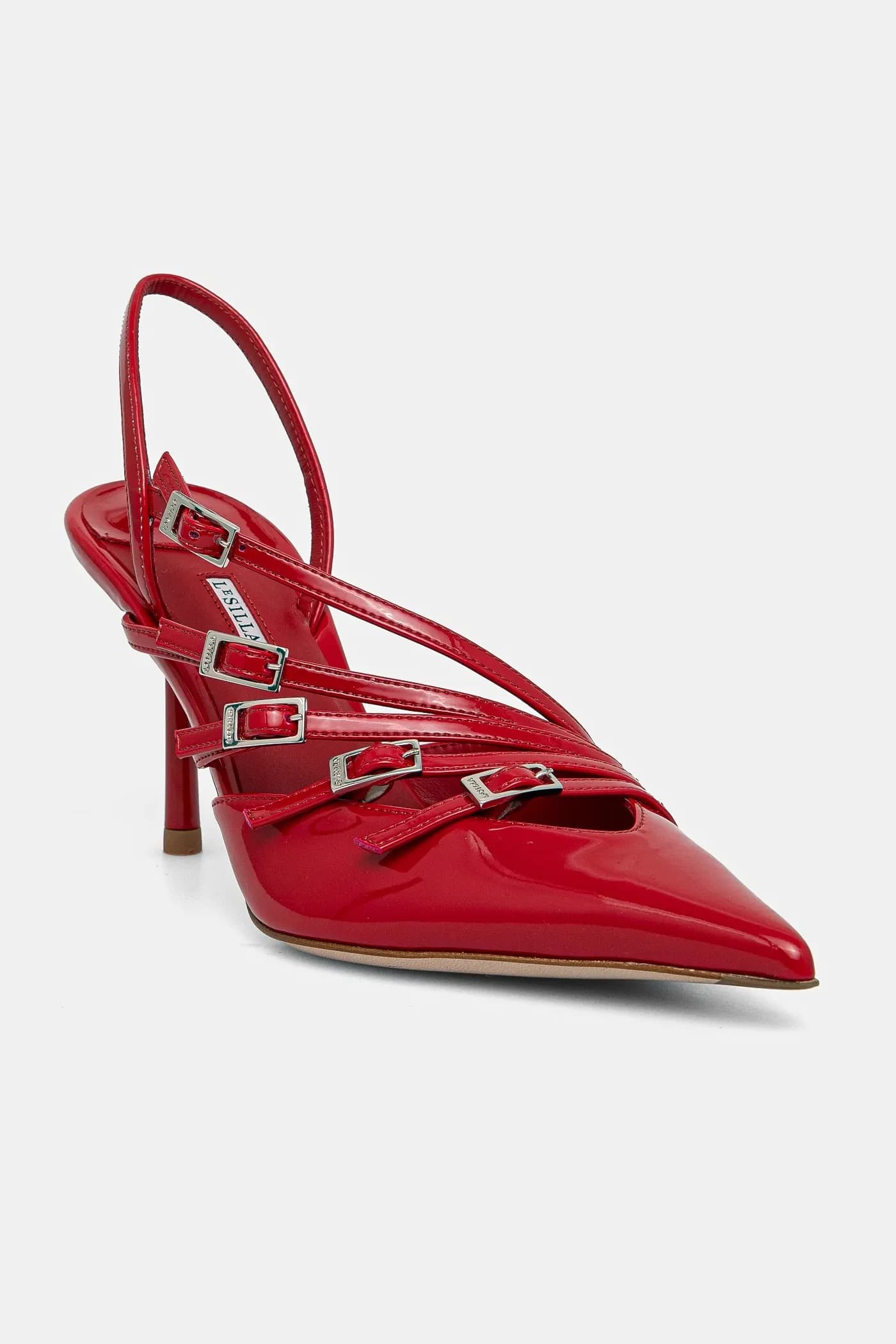 Кожаные туфли на высоком каблуке Chanel Scarlet