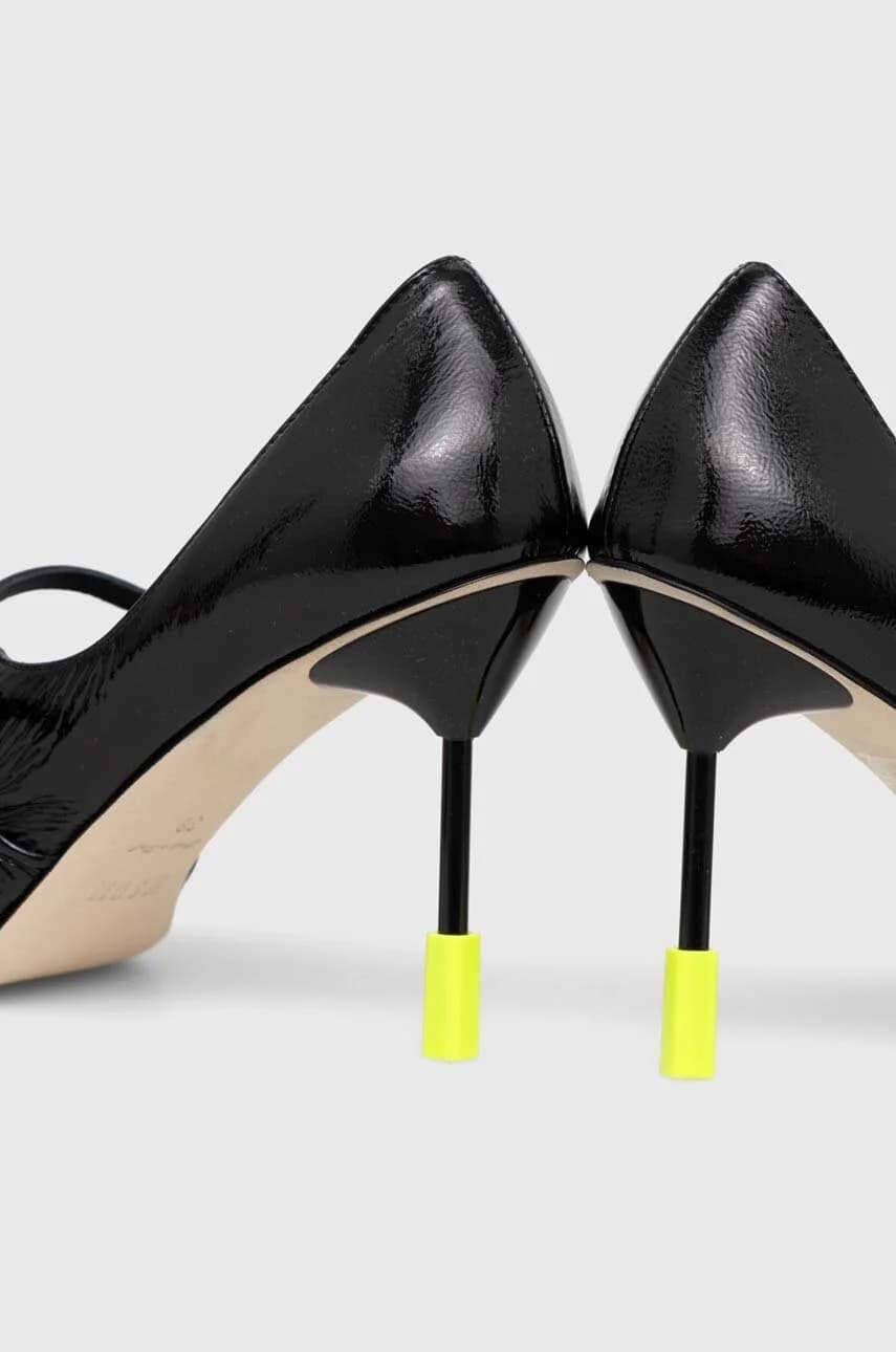 Кожаные туфли на высоком каблуке - фото 4