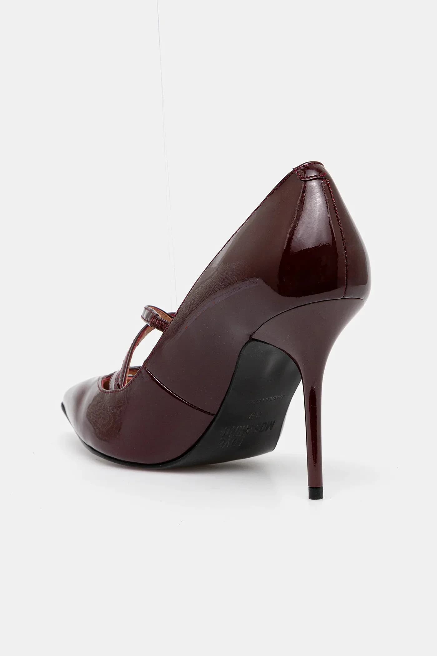 Кожаные туфли на высоком каблуке - фото 3