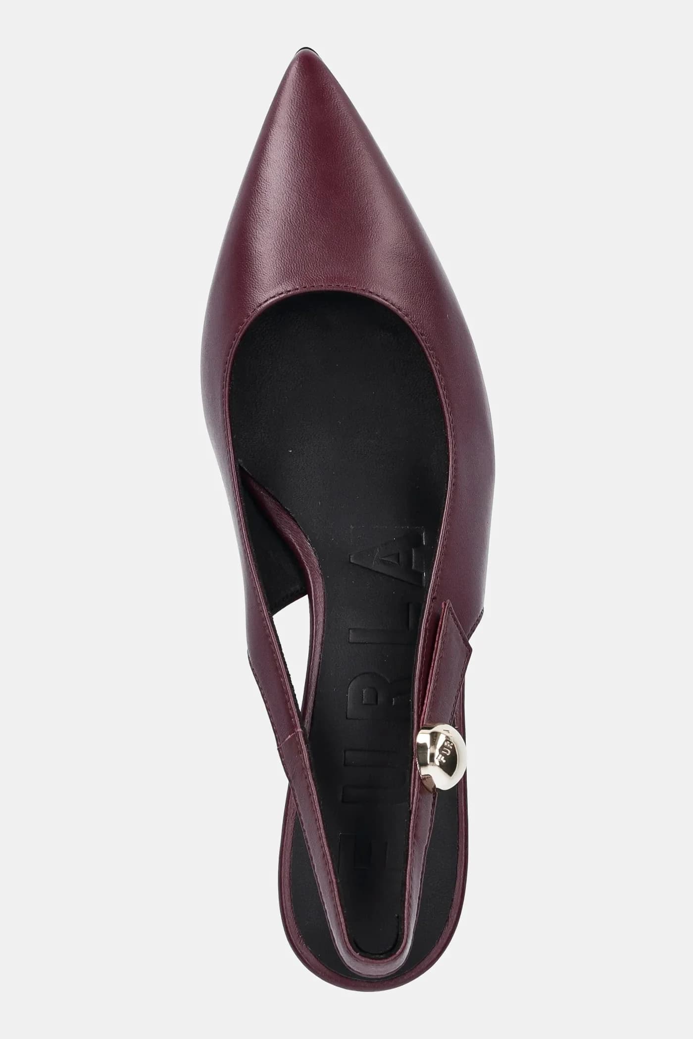 Кожаные туфли на высоком каблуке Sfera с ремешком на пятке - фото 4