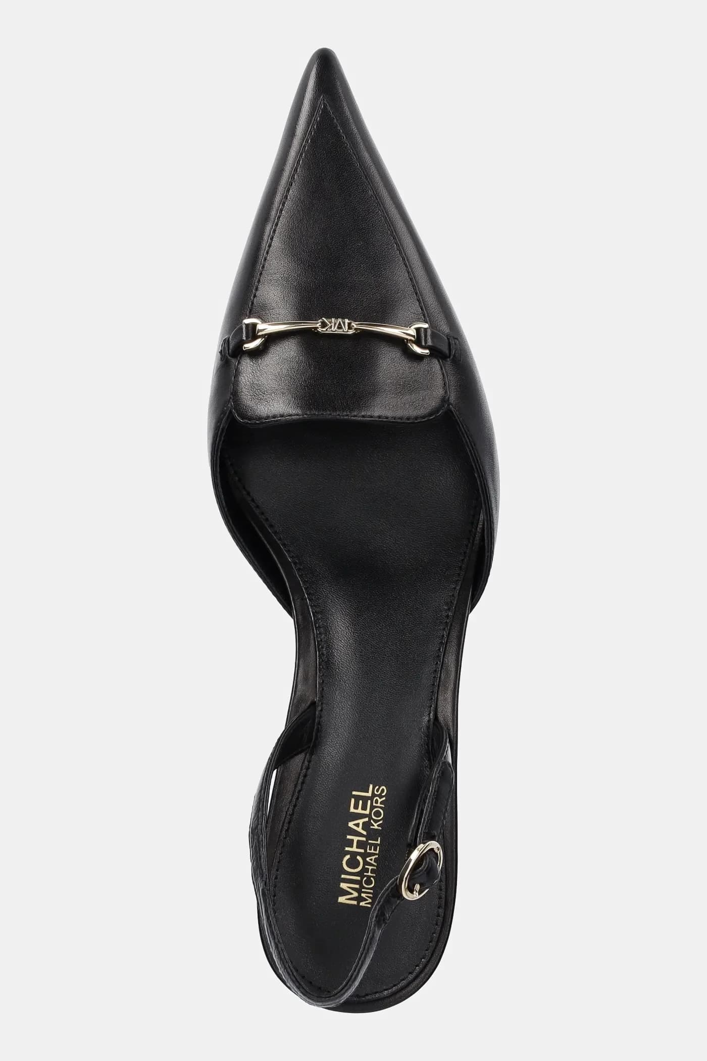 Лена кожаные туфли на высоком каблуке - фото 4