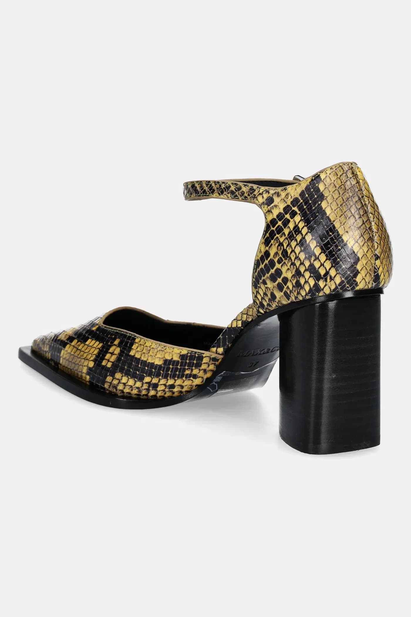 Кожаные туфли на высоком каблуке - фото 3