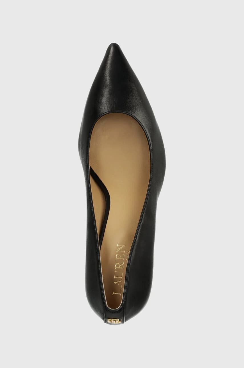 Кожаные туфли Lanette на высоком каблуке - фото 4