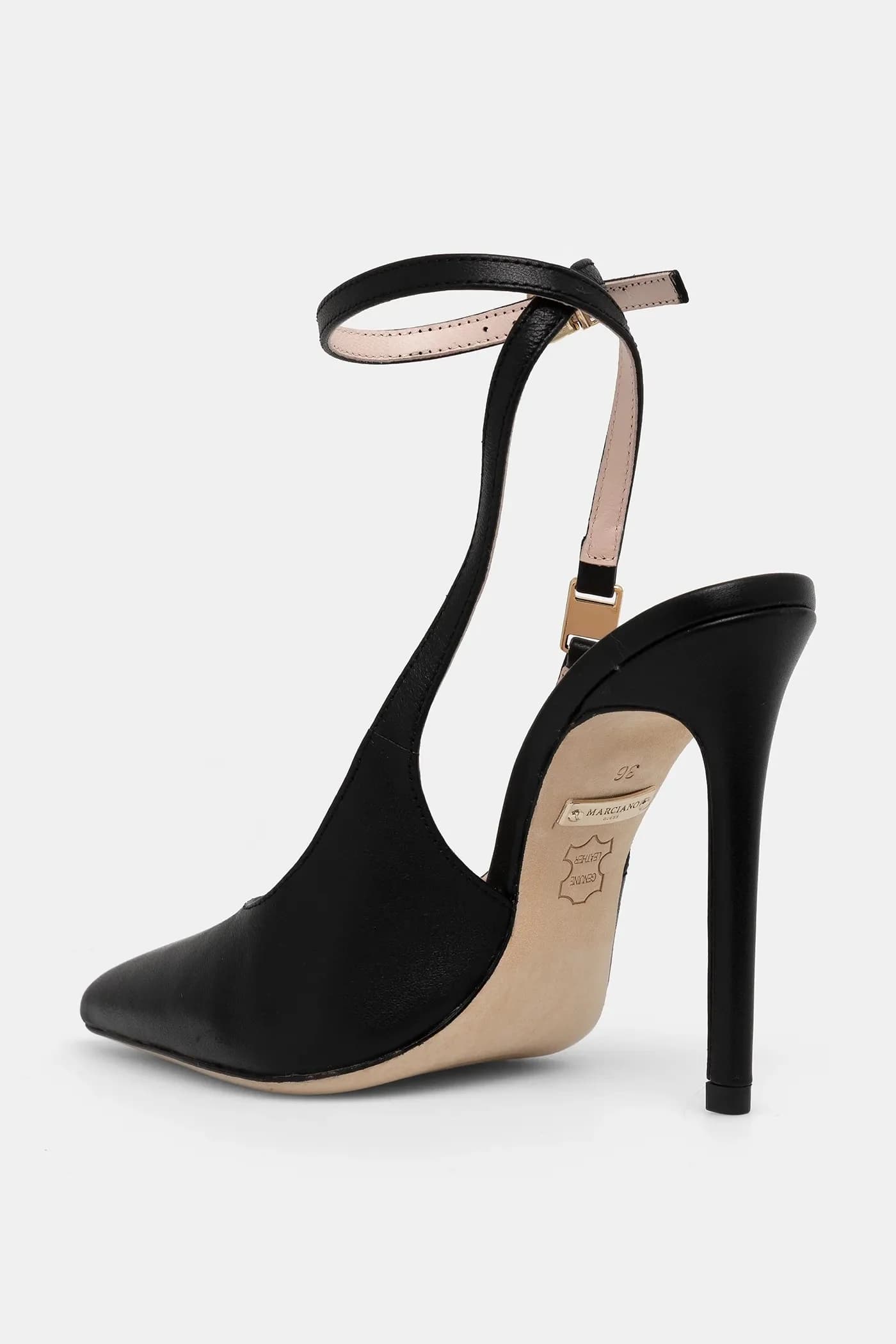 Кожаные туфли на высоком каблуке - фото 3