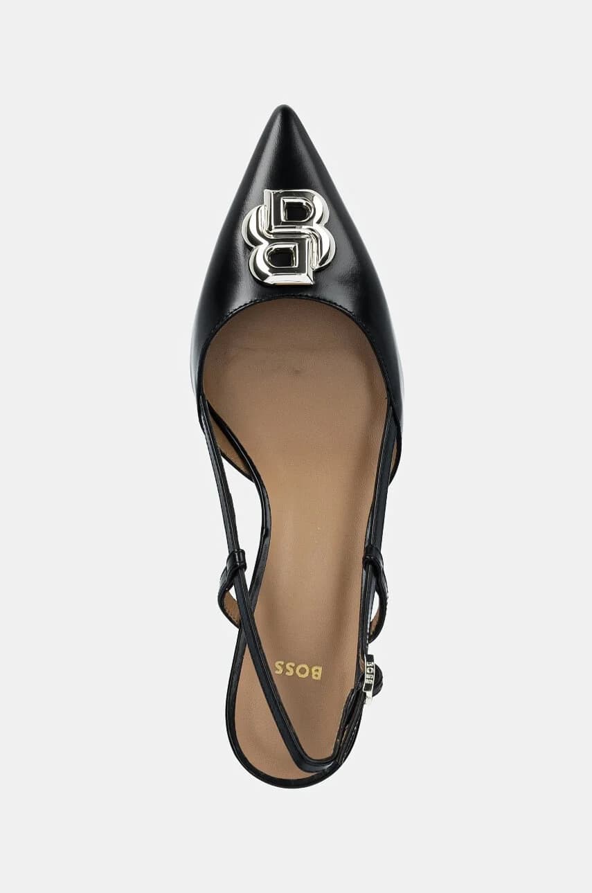 Кожаные туфли Janet на высоком каблуке - фото 4