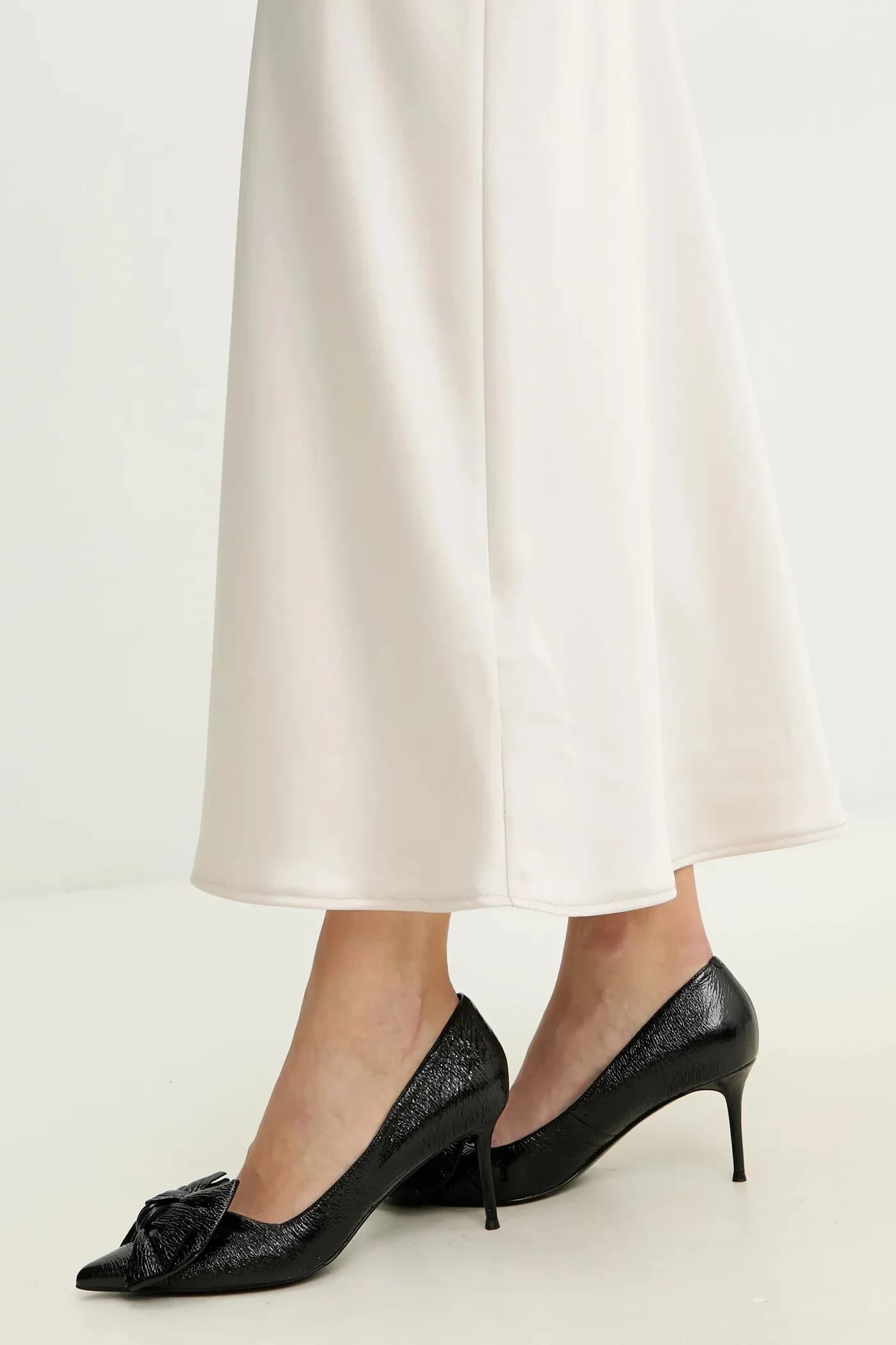 Кожаные туфли на высоком каблуке - фото 5