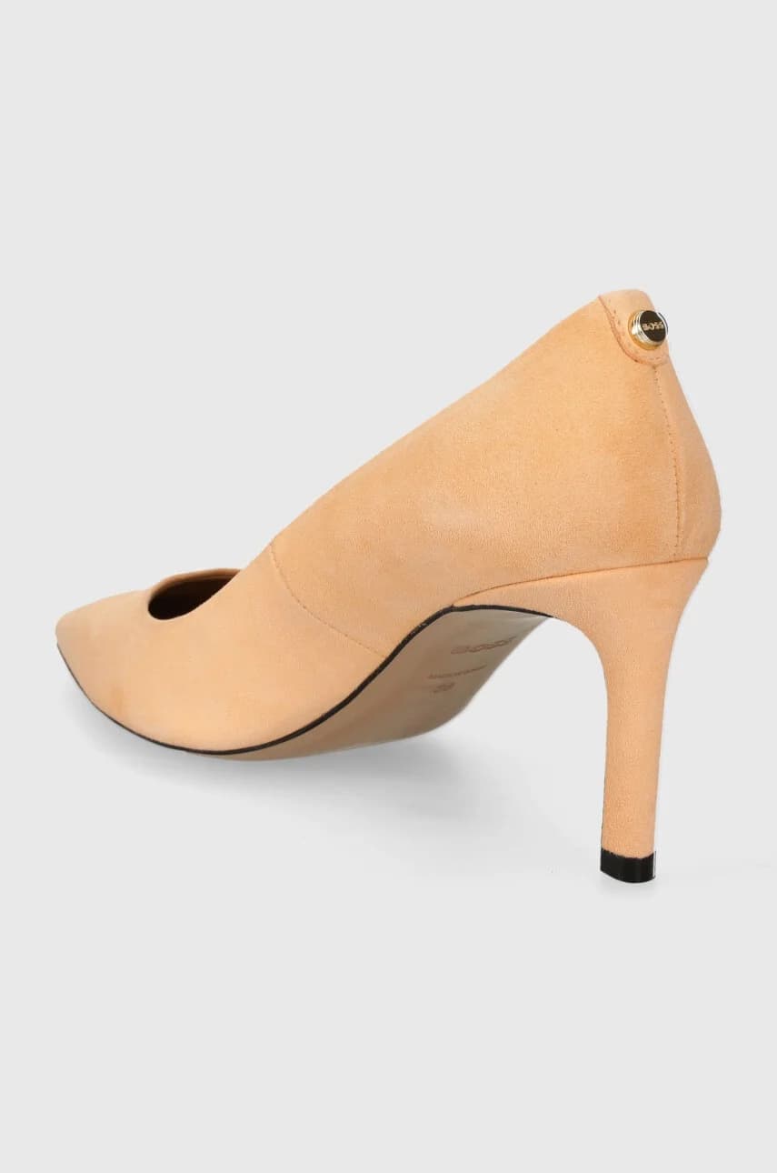 Джанет замшевые туфли на каблуке - фото 3