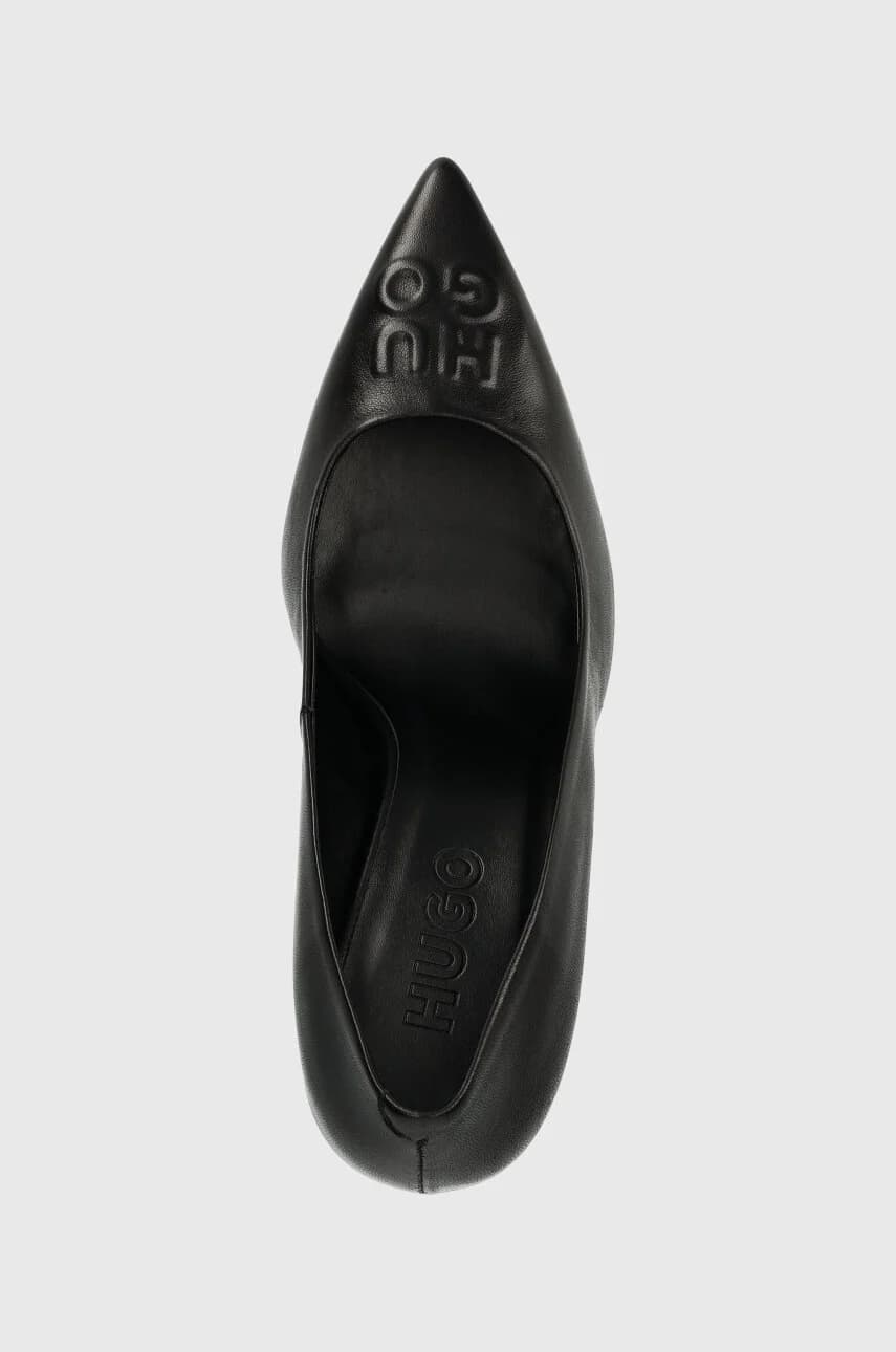 Кожаные туфли Katniss на высоком каблуке - фото 4