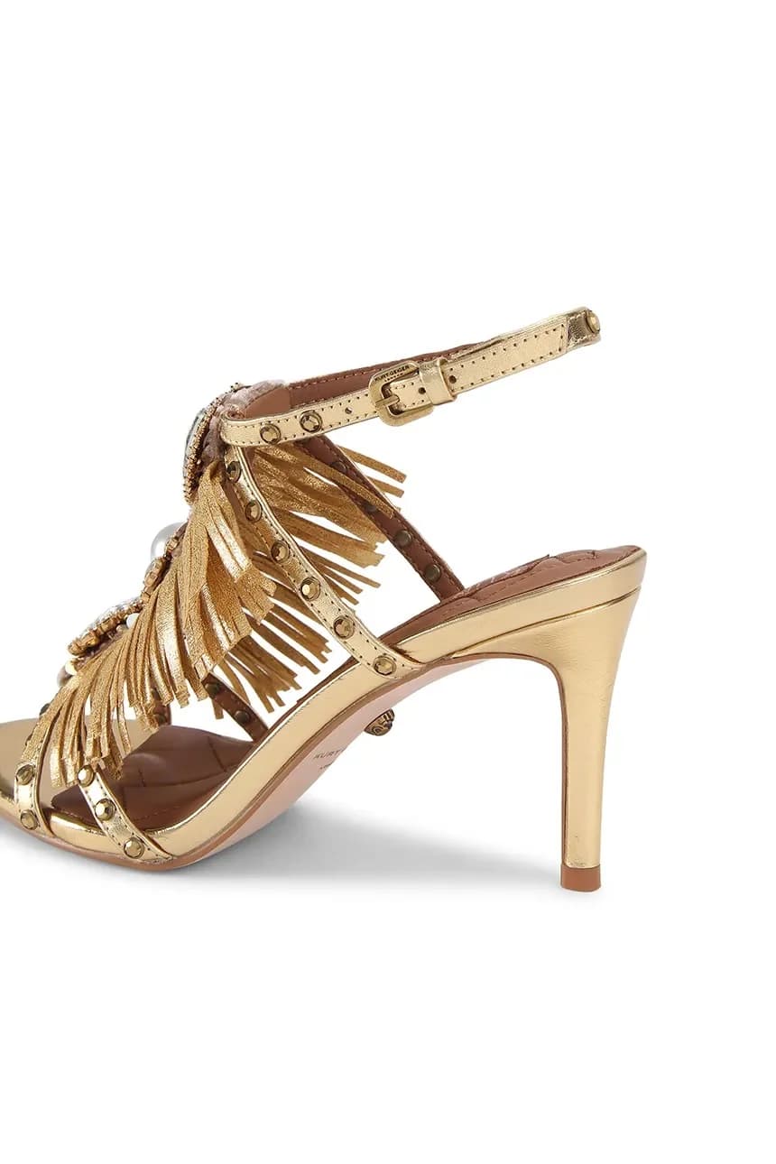 кожаные сандалии Jewel Fringe Sandal - фото 4