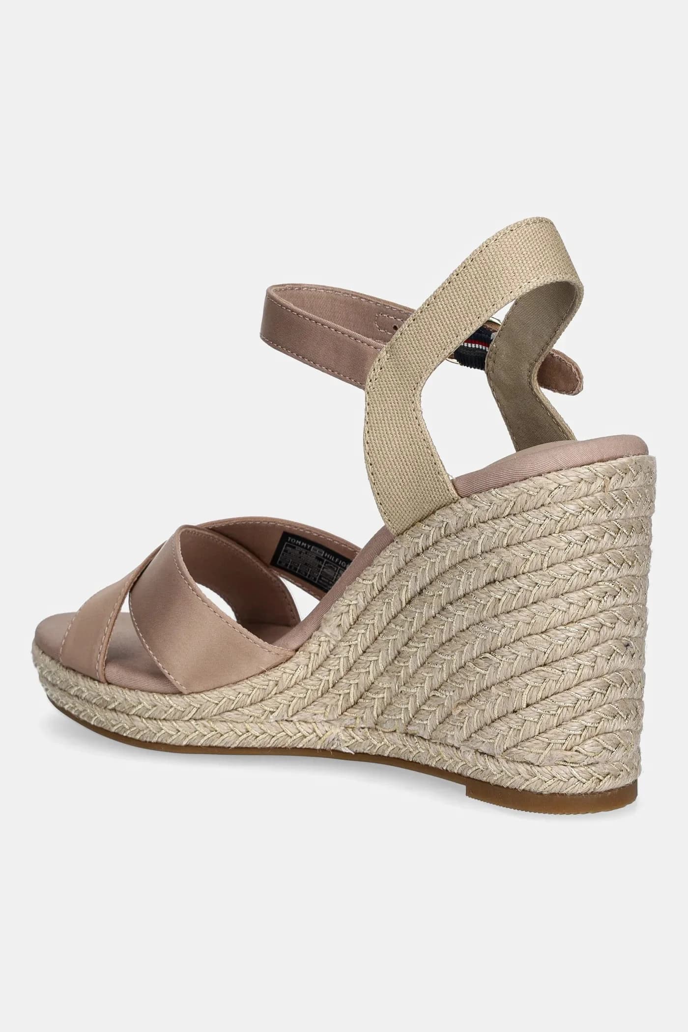 Сандалии SATIN HIGH WEDGE ESPADRILLE - фото 3