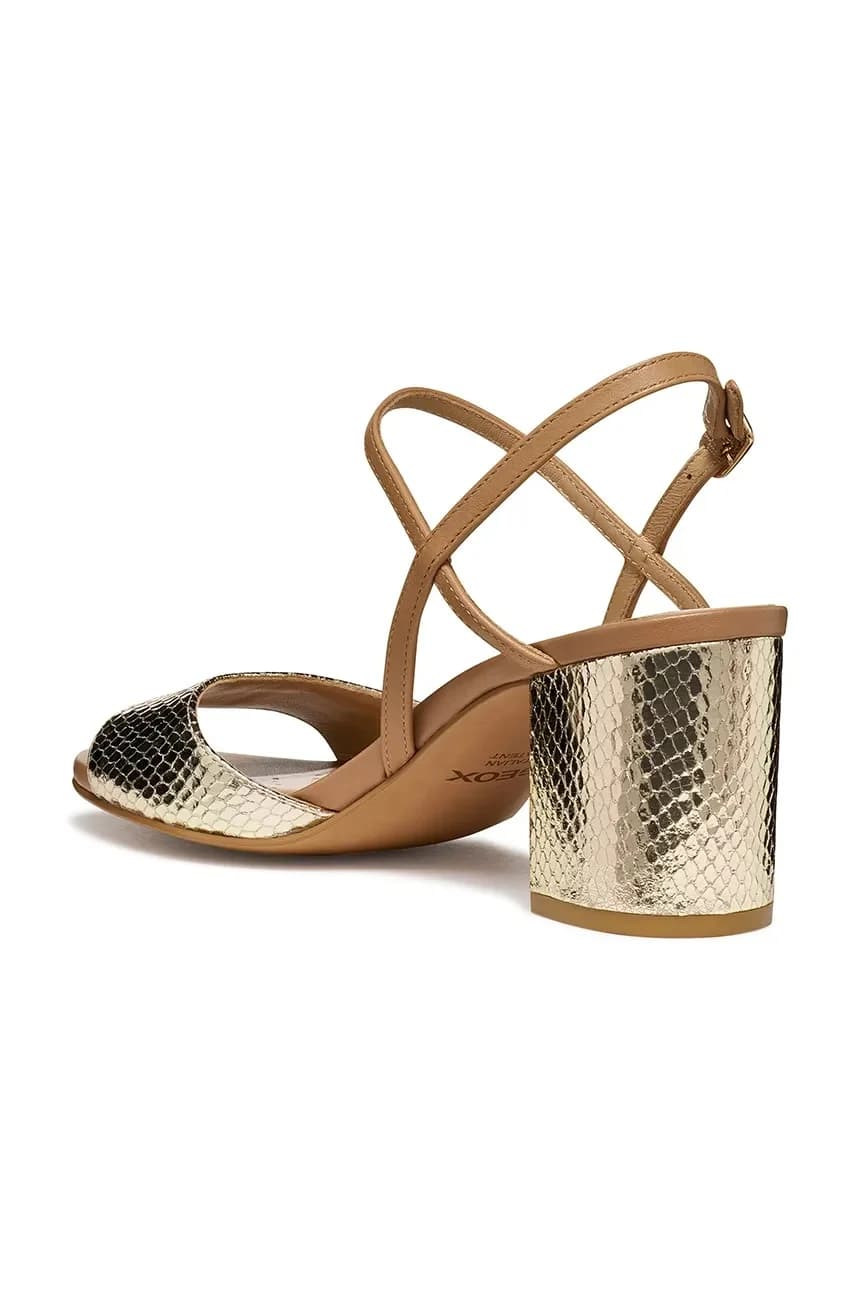 Кожаные сандалии D VIRNLISA 65 S - фото 4