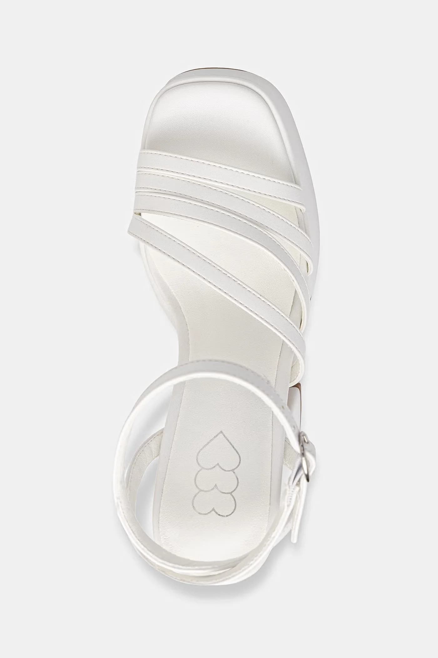 Босоножки DBP55 WHITE PLATFORM HEEL - фото 4