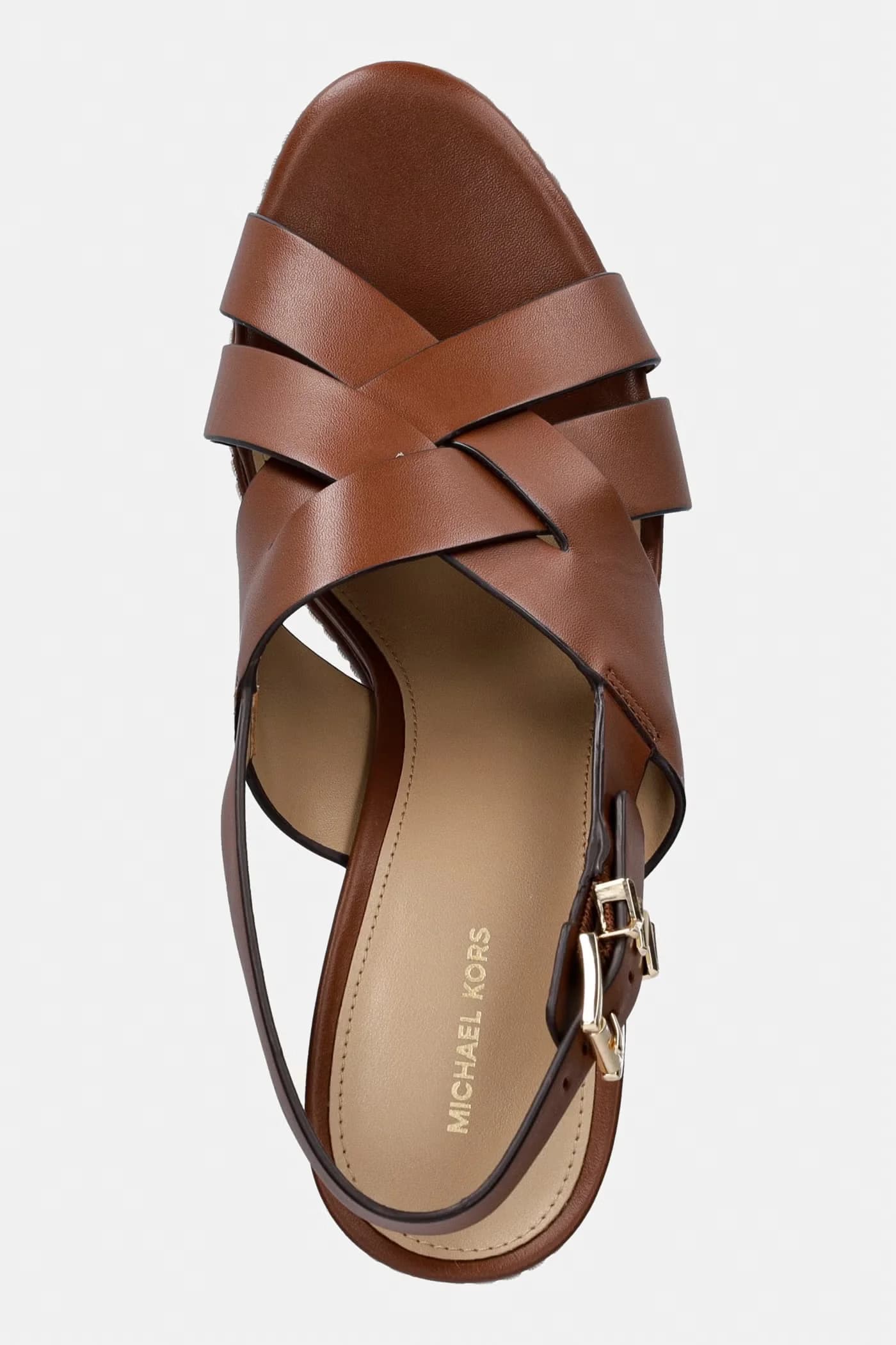 кожаные сандалии Nora на танкетке - фото 4