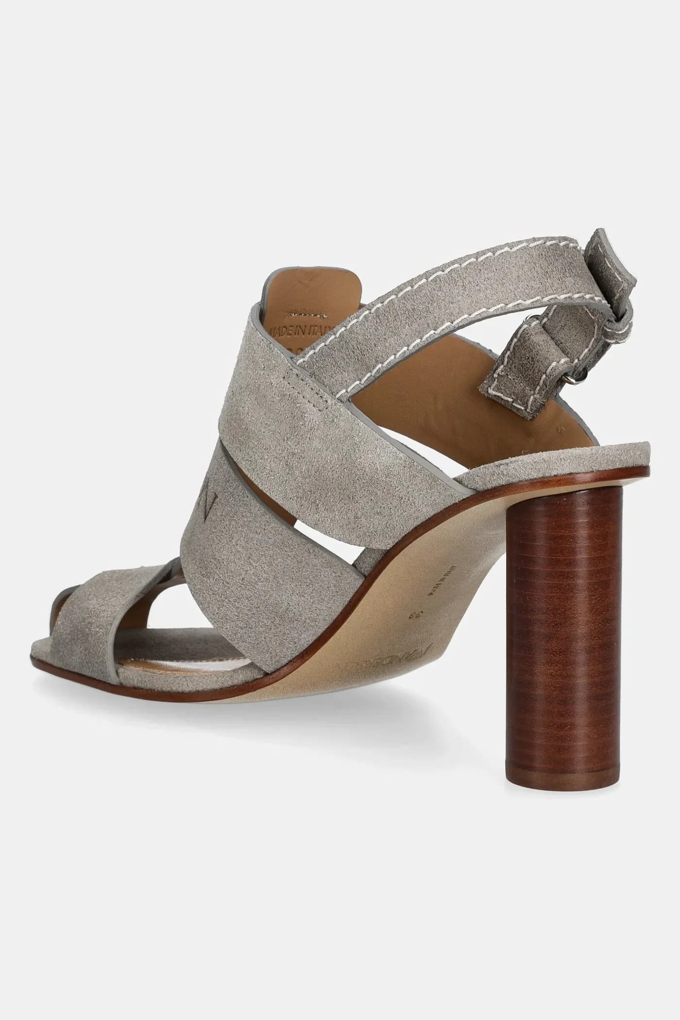 Замшевые босоножки - фото 3