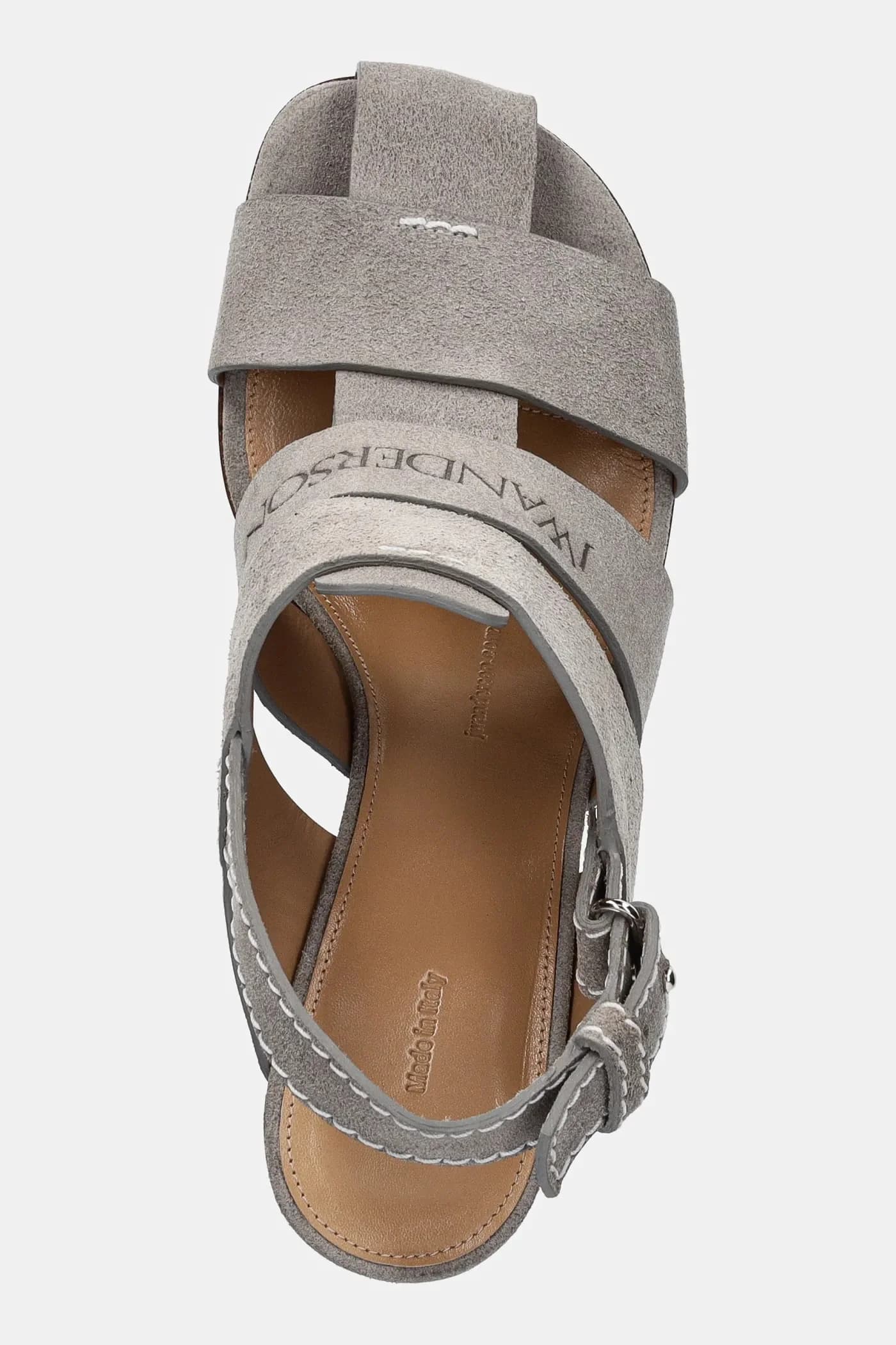 Замшевые босоножки - фото 4