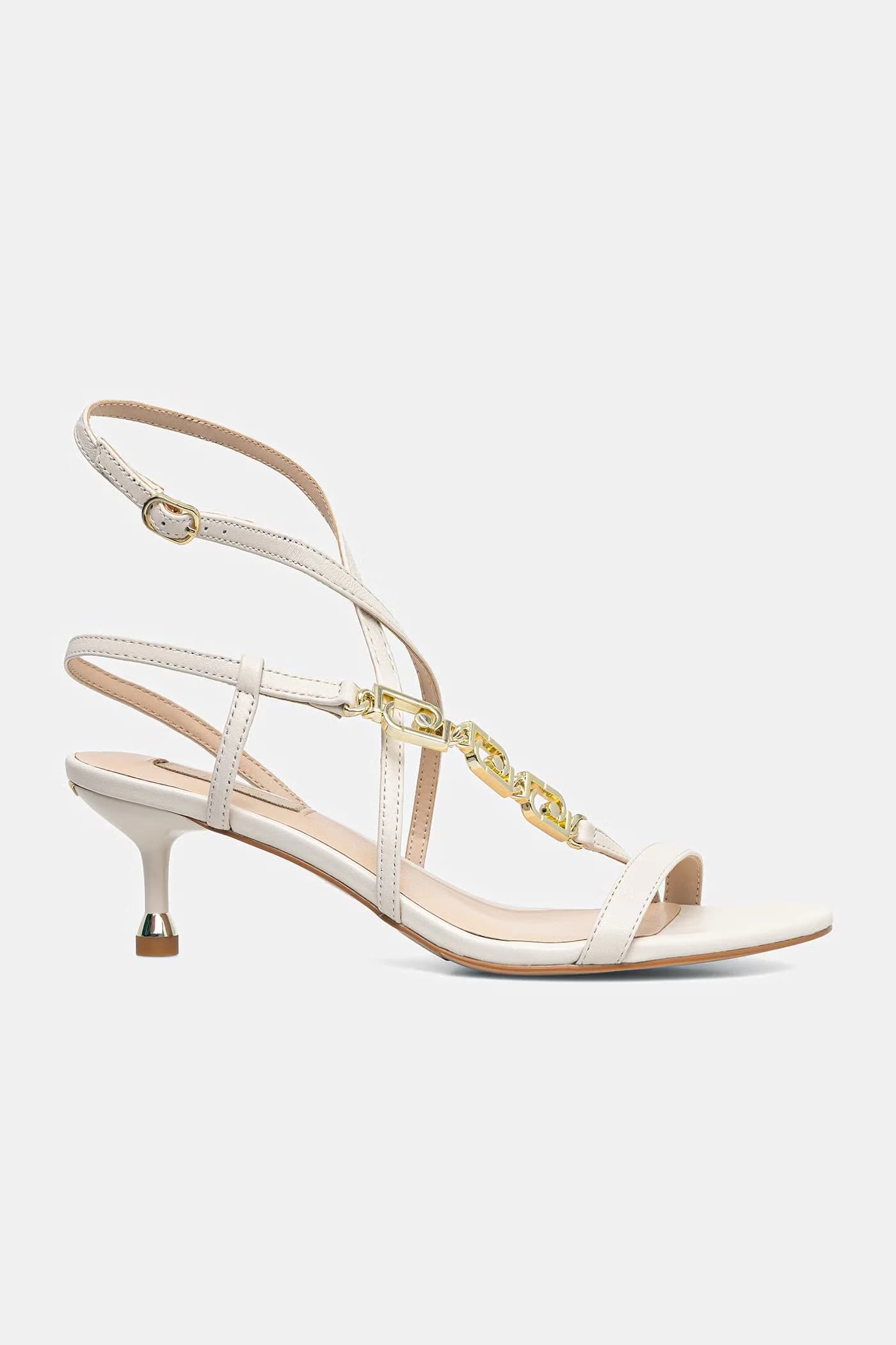 Кожаные босоножки TESS 04 на низком каблуке - фото 2