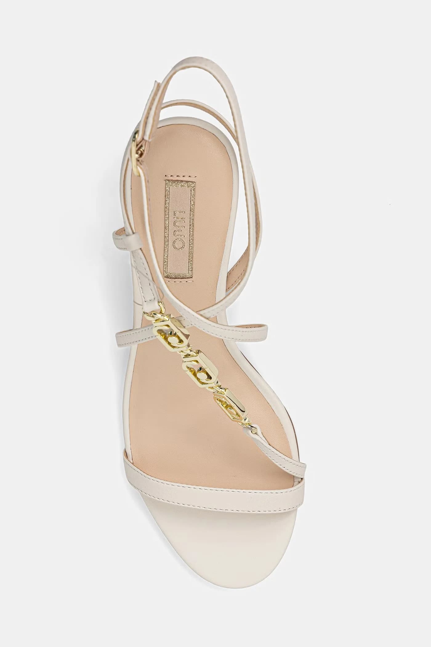 Кожаные босоножки TESS 04 на низком каблуке - фото 4