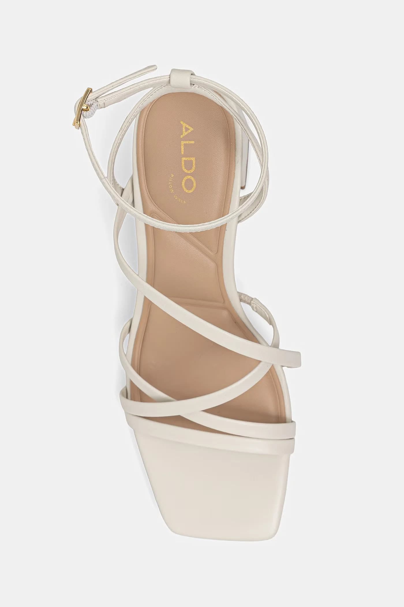 ESTHER кожаные босоножки на высоком каблуке - фото 4