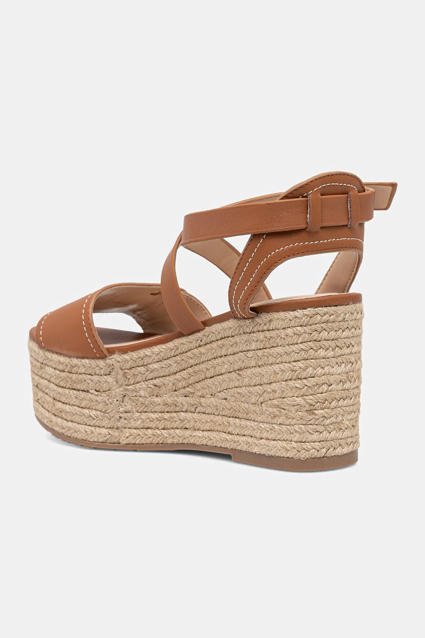 Кожаные босоножки на танкетке BALI 01 - фото 3