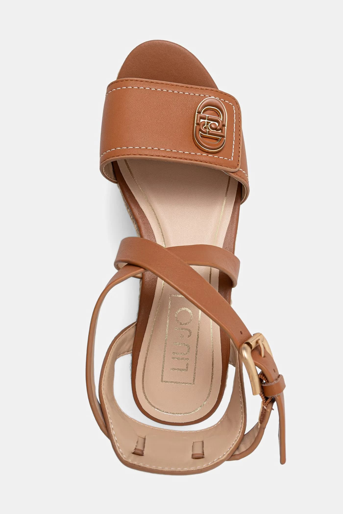 Кожаные босоножки на танкетке BALI 01 - фото 4