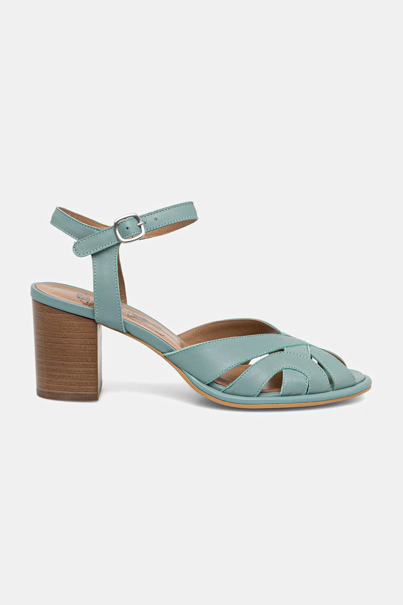 MEBU450FLY кожаные босоножки на высоком каблуке - фото 2