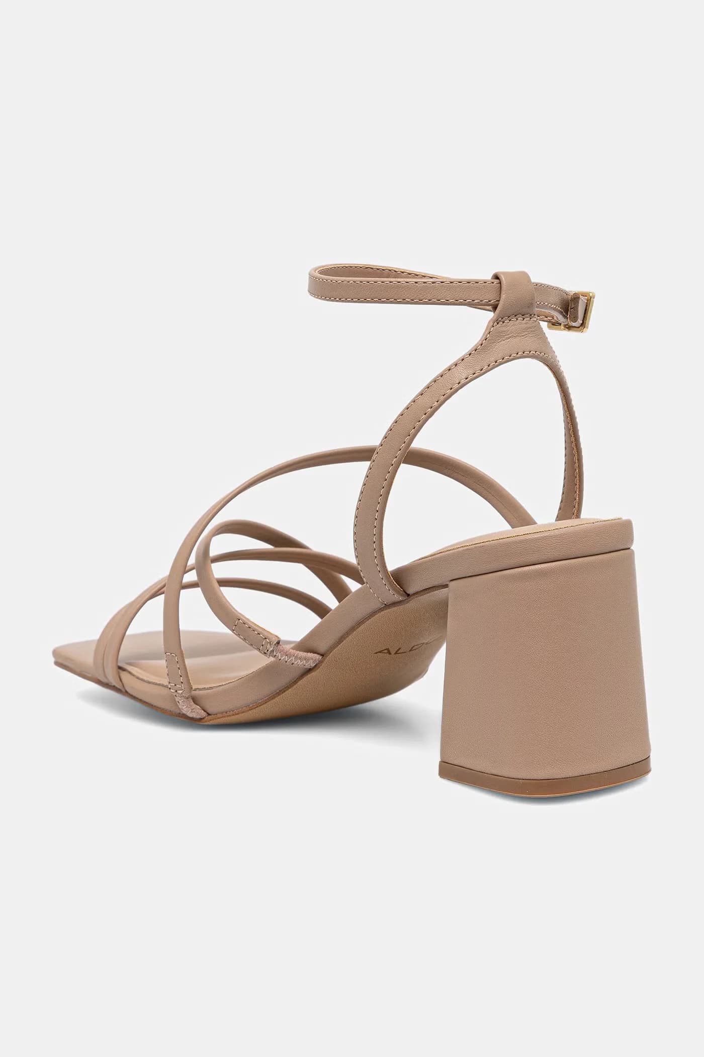 ESTHER кожаные босоножки на высоком каблуке - фото 3