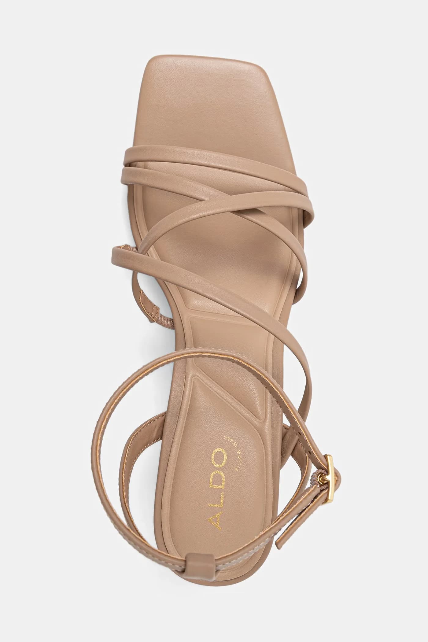 ESTHER кожаные босоножки на высоком каблуке - фото 4