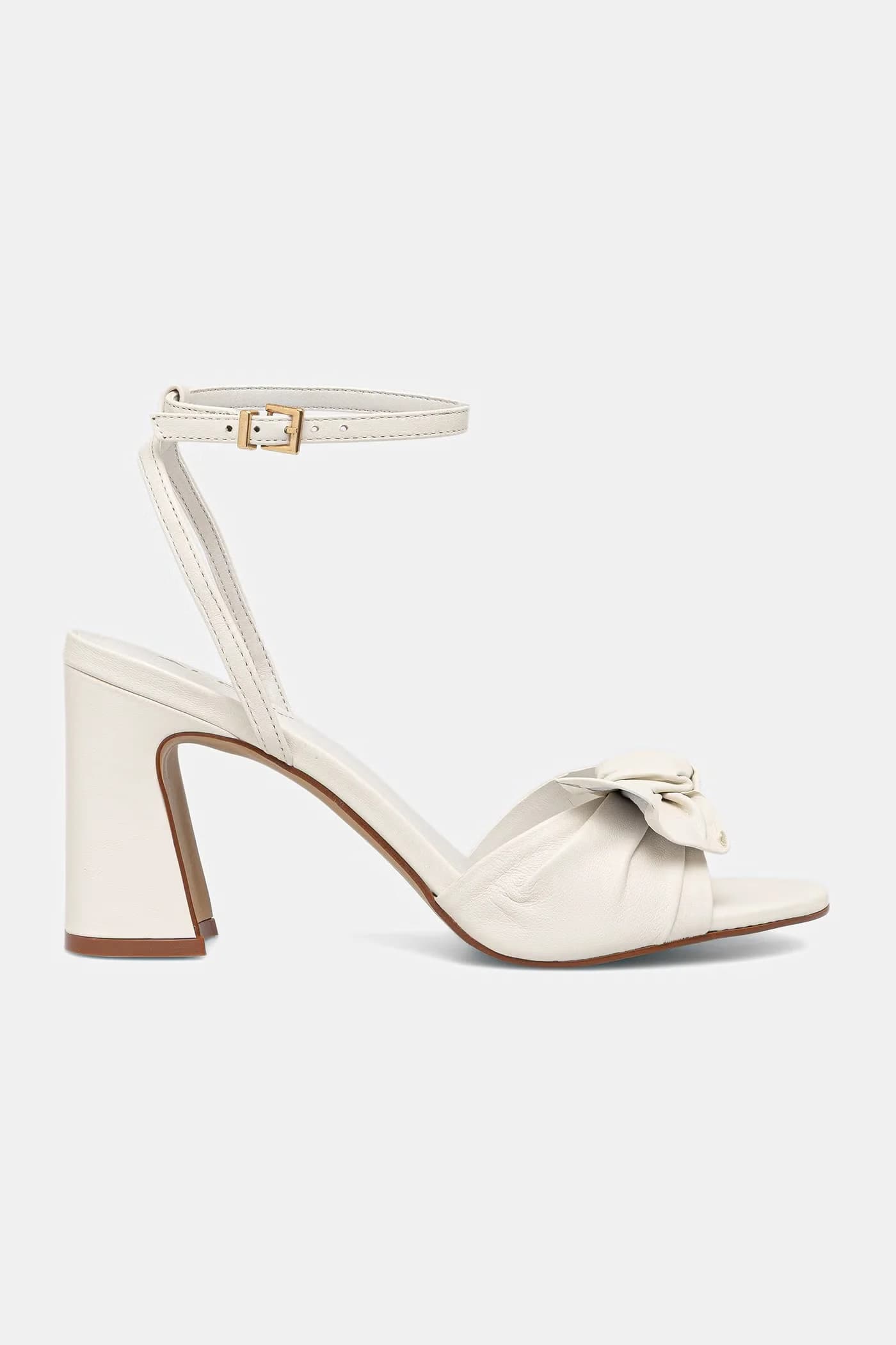 Кожаные босоножки на высоком каблуке ANGELKNOT - фото 2