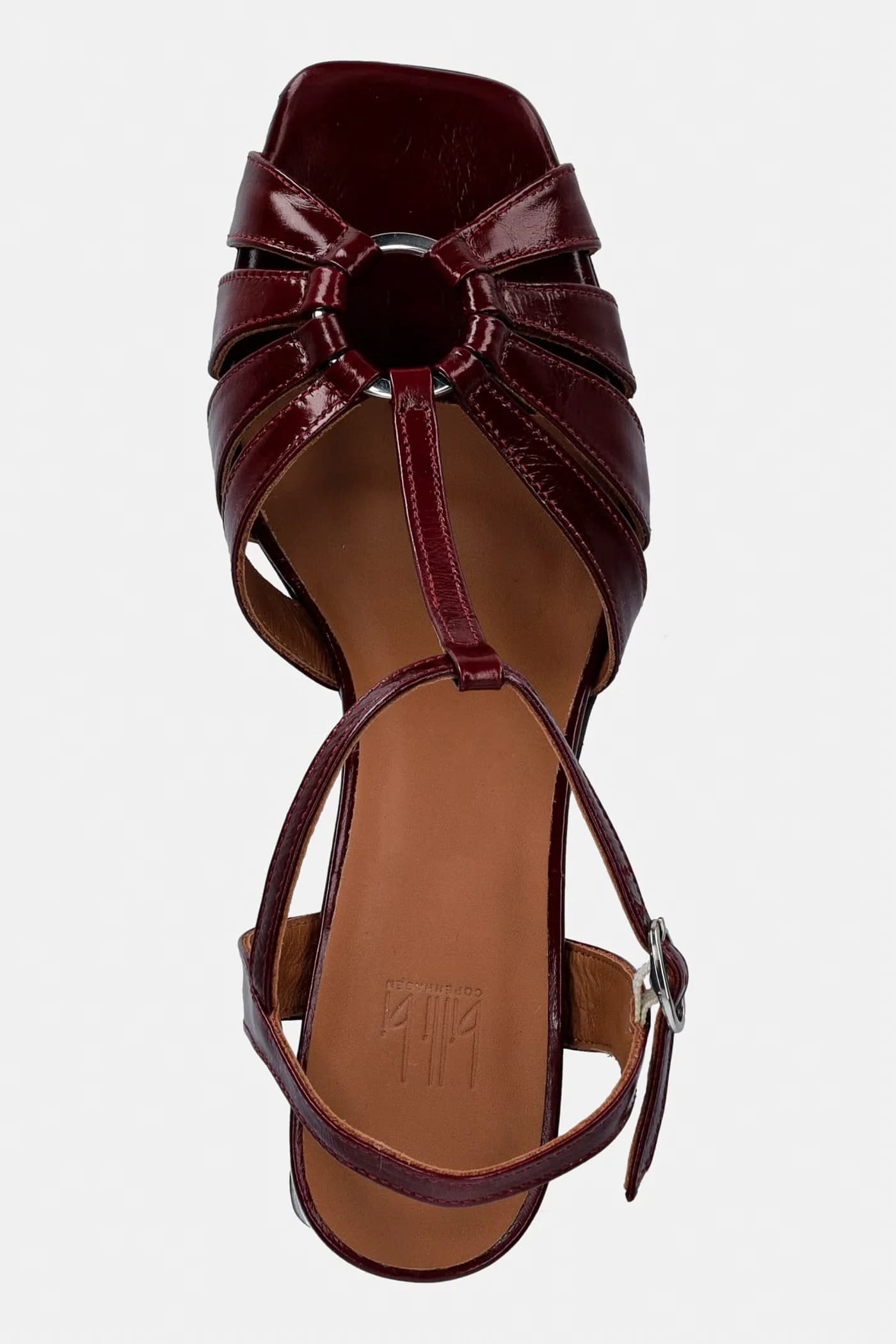 Кожаные босоножки на высоком каблуке - фото 4