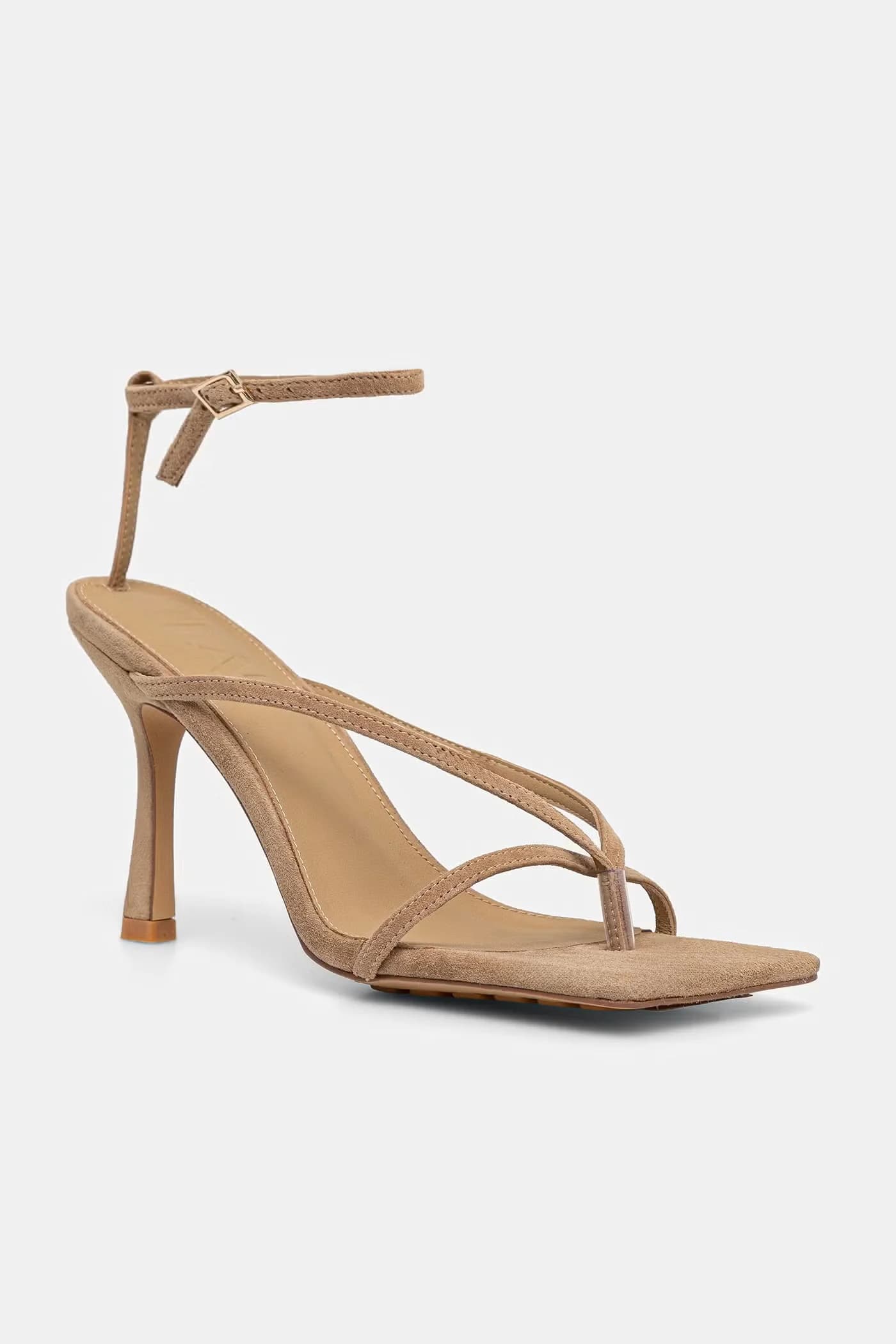 Замшевые босоножки - фото 3