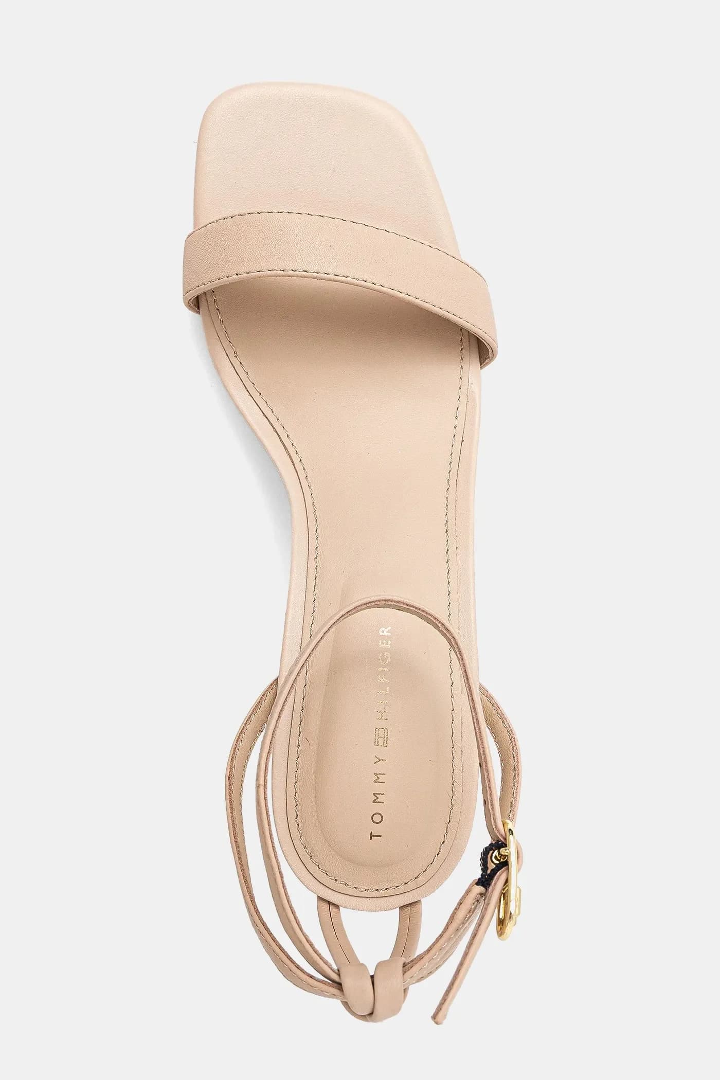 Кожаные сандалии LEATHER KNOTS KITTEN SANDAL - фото 4