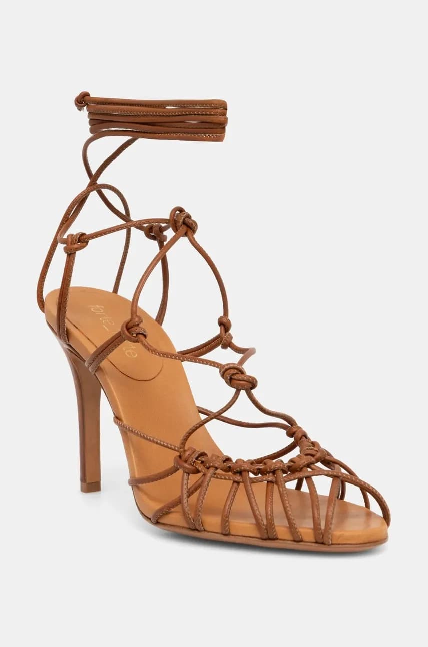 Кожаные сандалии