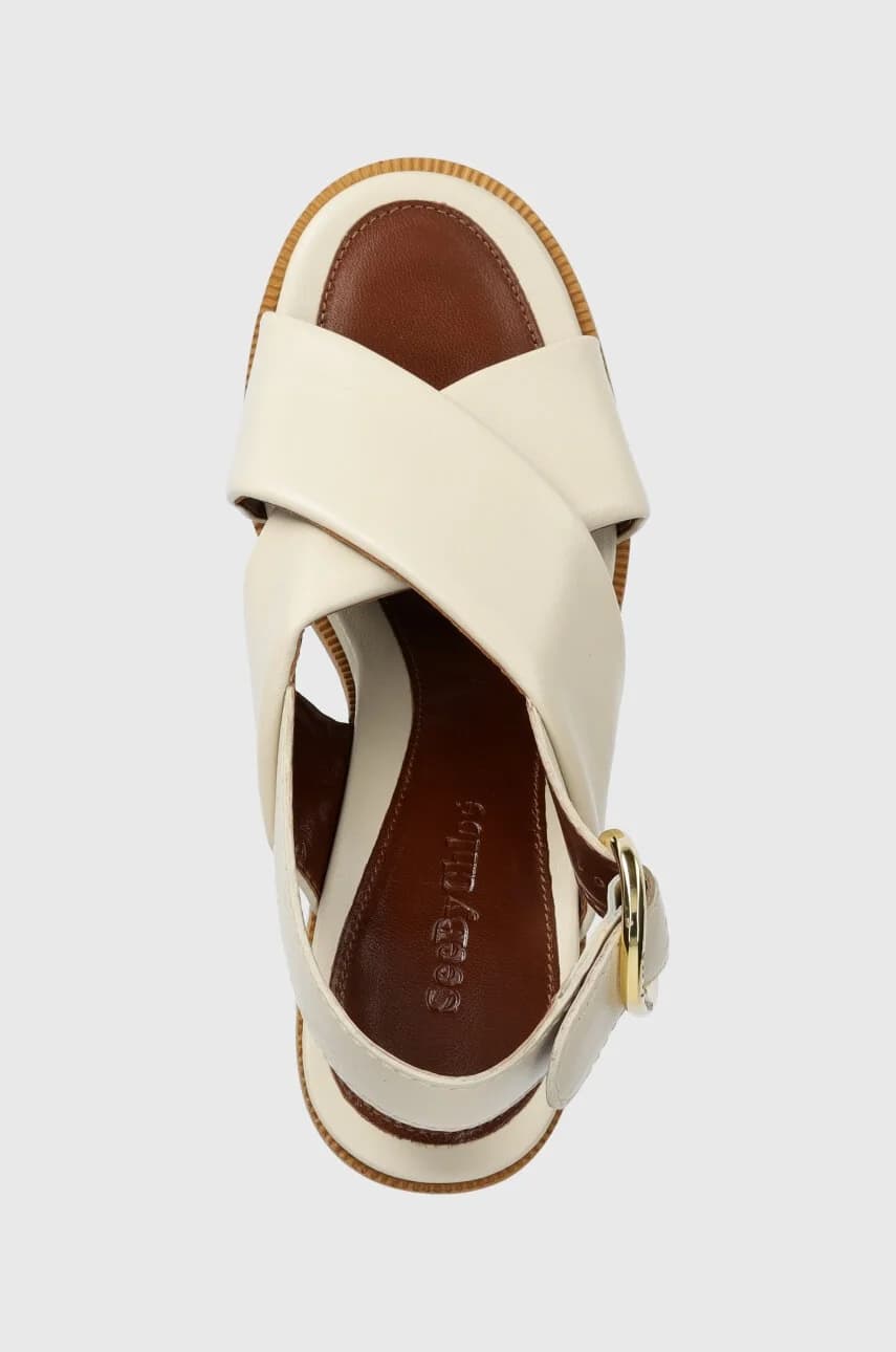 кожаные сандалии Lyna - фото 4