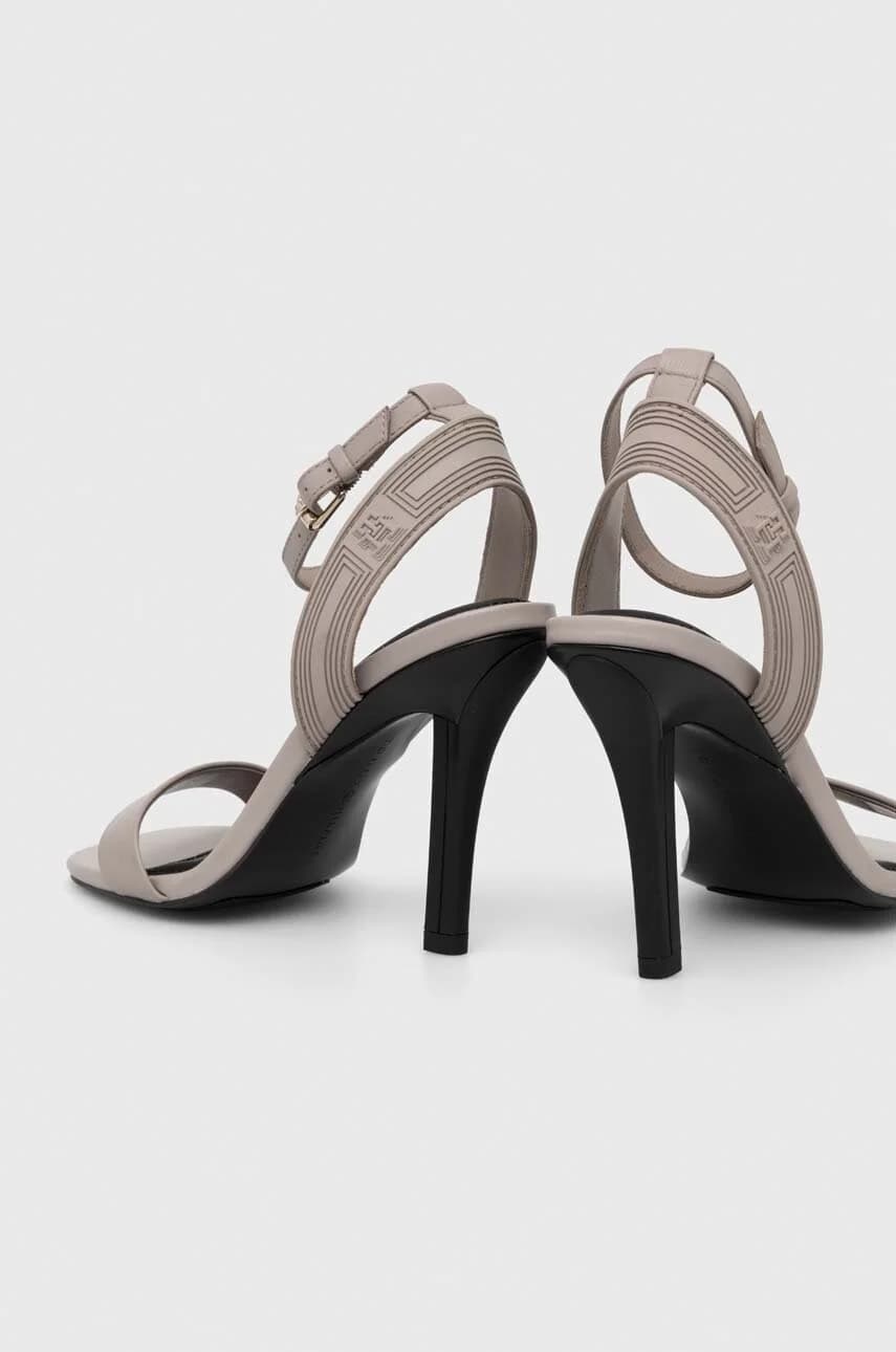 Сандалии SPORTY LEATHER на высоком каблуке - фото 3