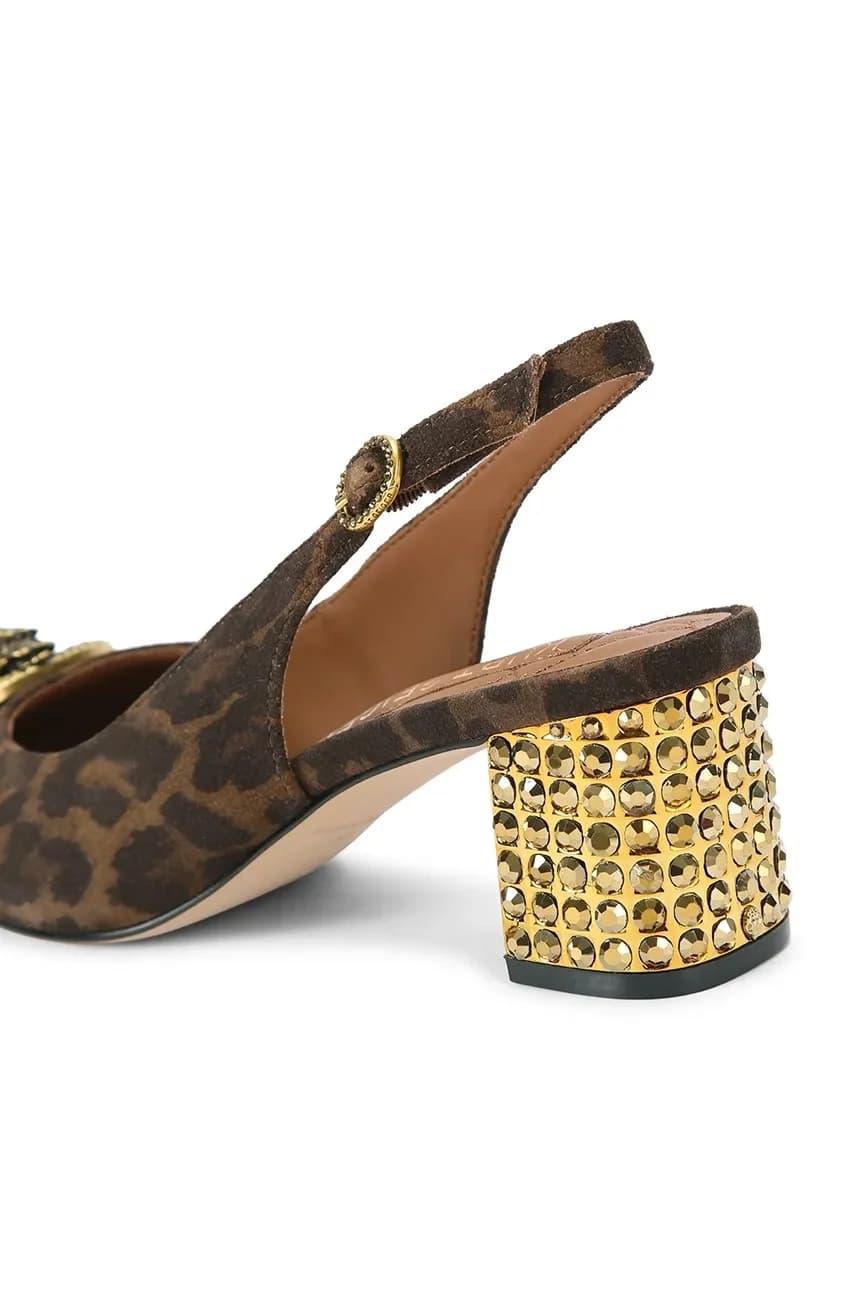 замшевые туфли Chelsea Block с ремешком на пятке - фото 4