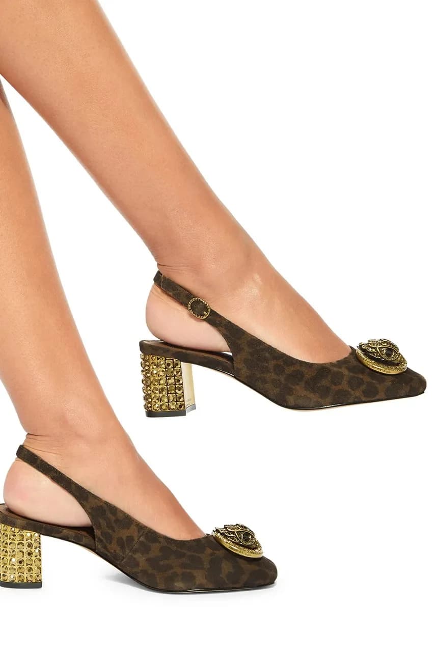 замшевые туфли Chelsea Block с ремешком на пятке - фото 5