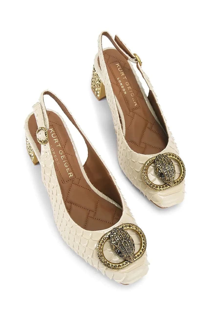 Кожаные туфли Chelsea с открытой пяткой - фото 2