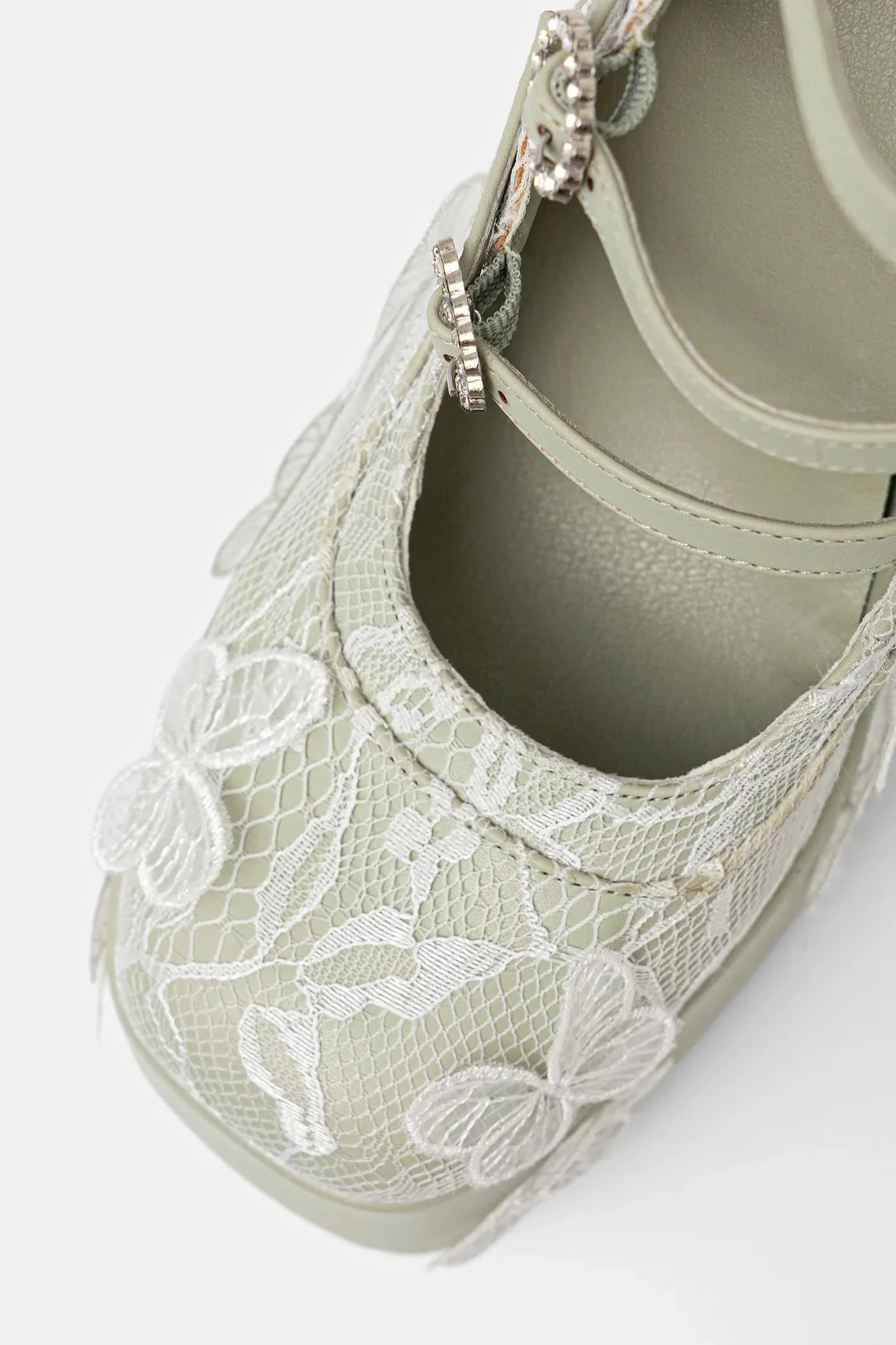 Туфли на кружевной платформе с бабочкой Wild Lotus - фото 4