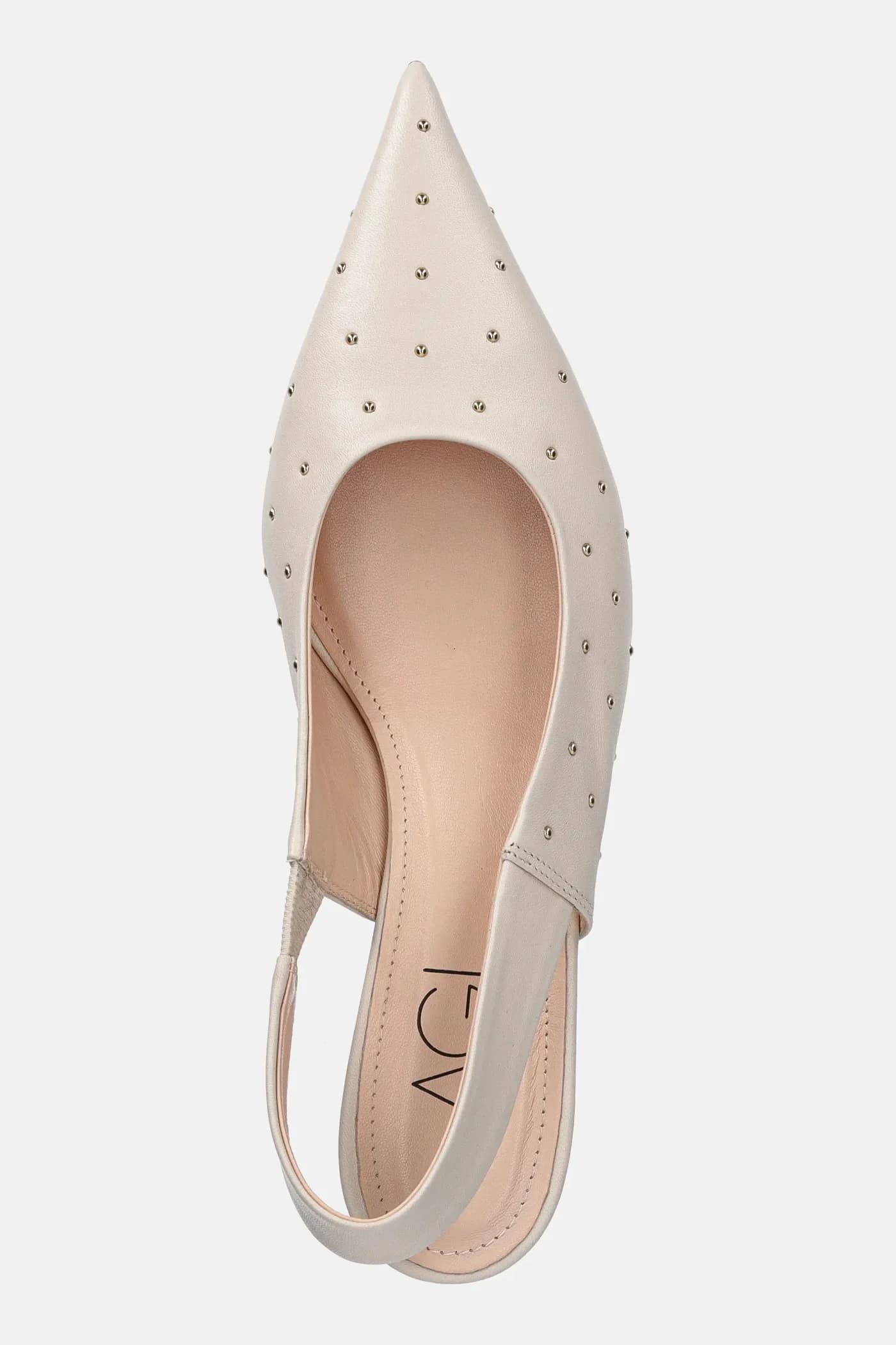 кожаные туфли Lenor с заклепками - фото 4