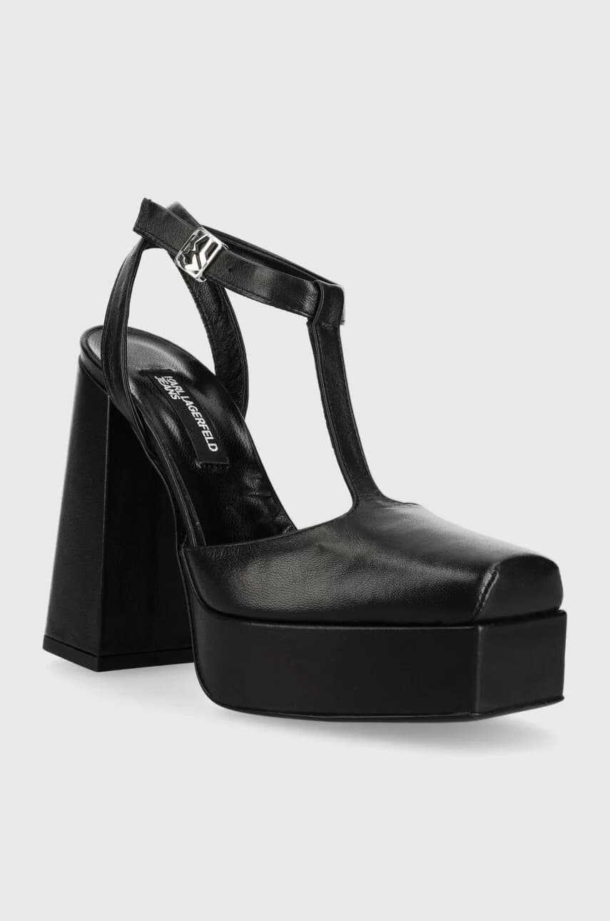 Кожаные туфли SOIREE PLATFORM KLJ - фото 2