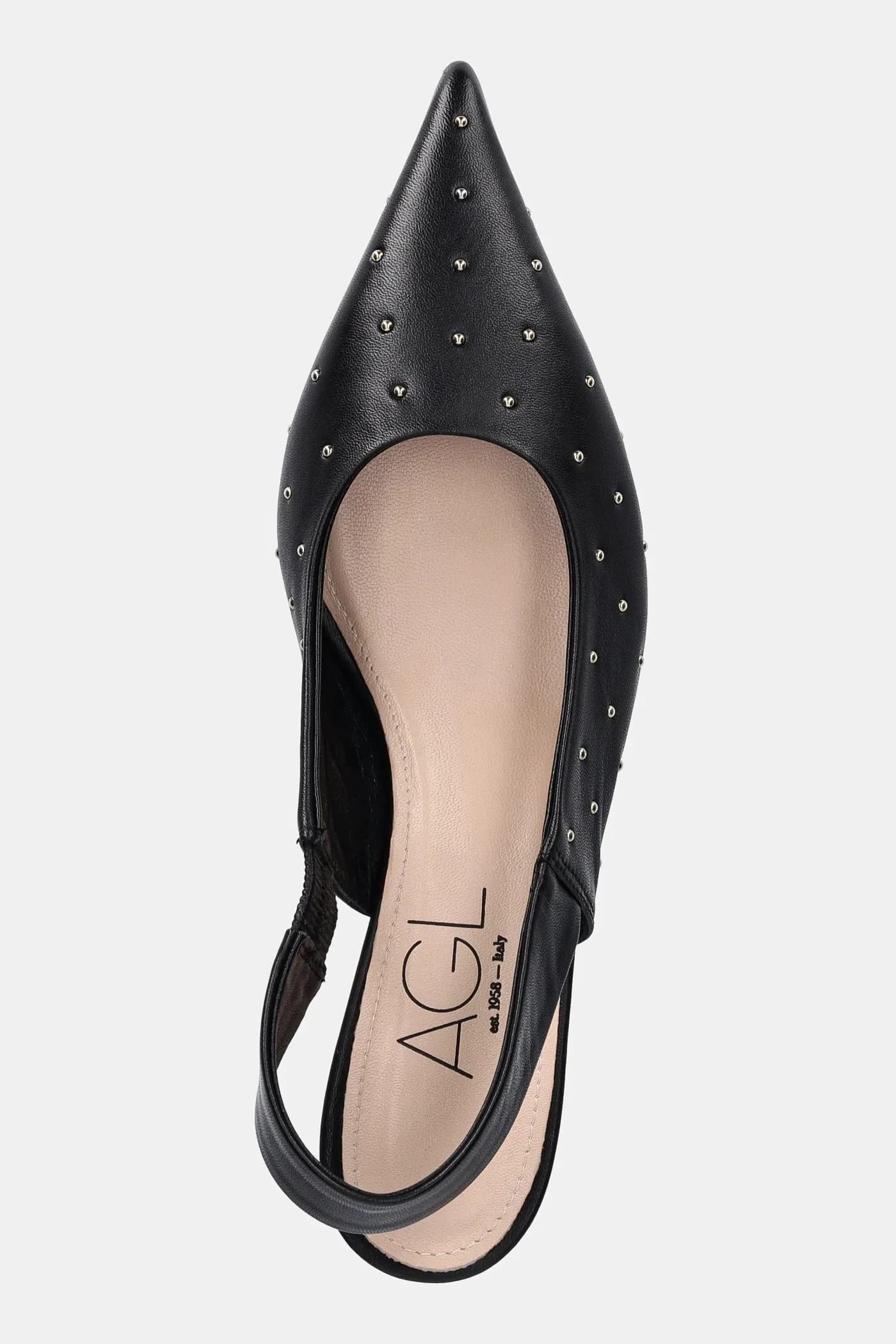 кожаные туфли Lenor с заклепками - фото 4