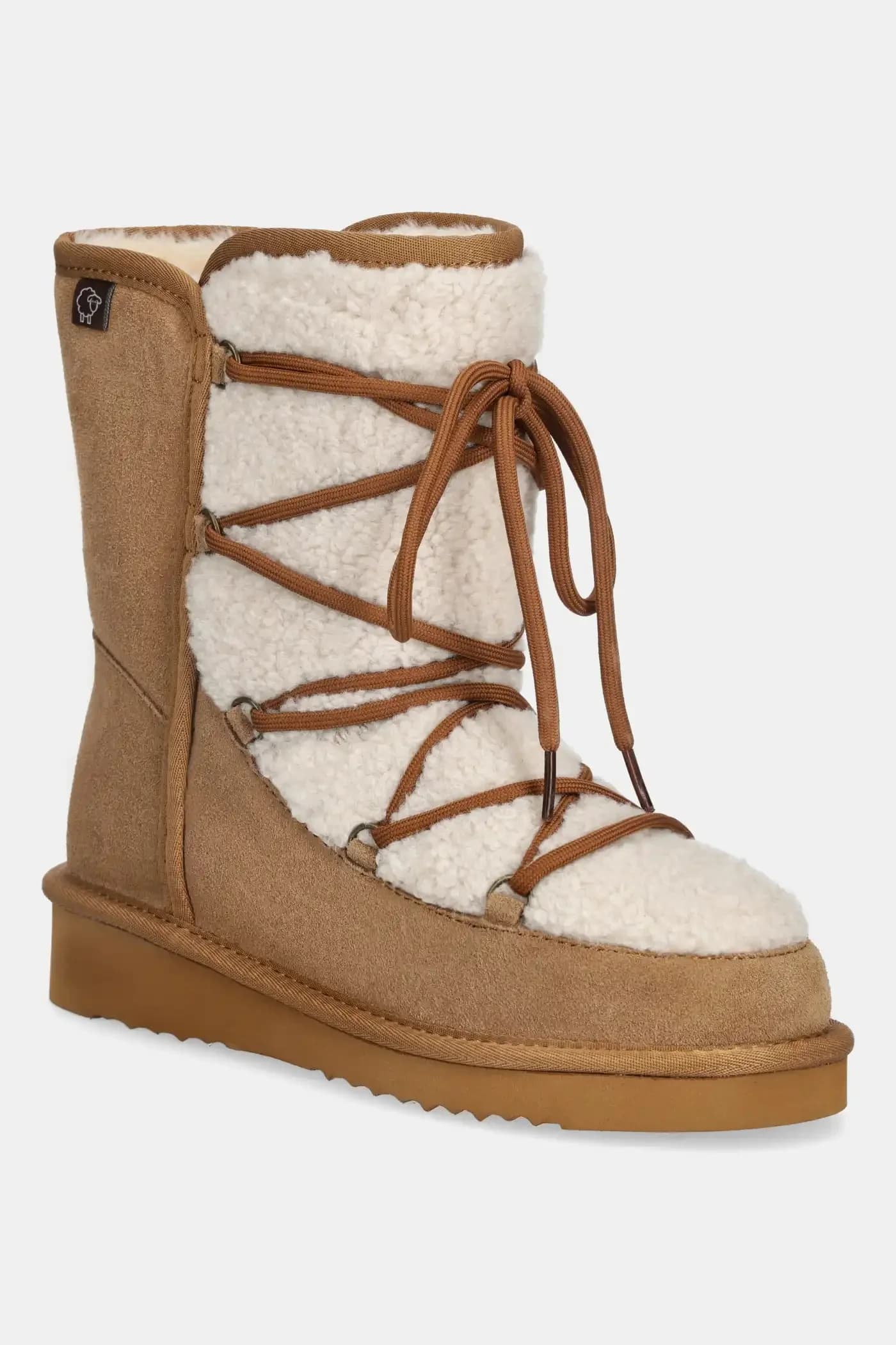 Замшевые зимние ботинки