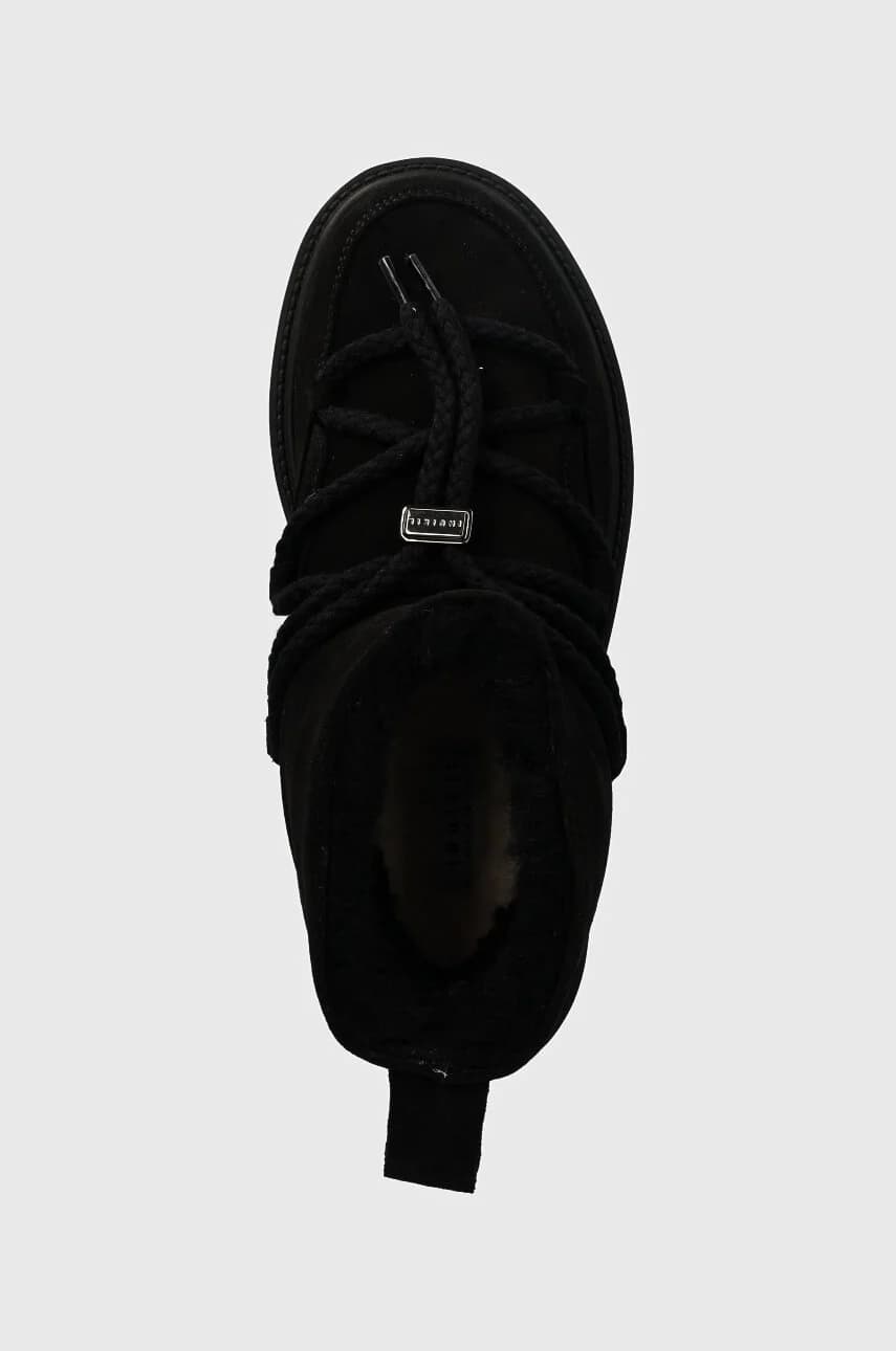 Классические замшевые зимние ботинки на низкой платформе - фото 4