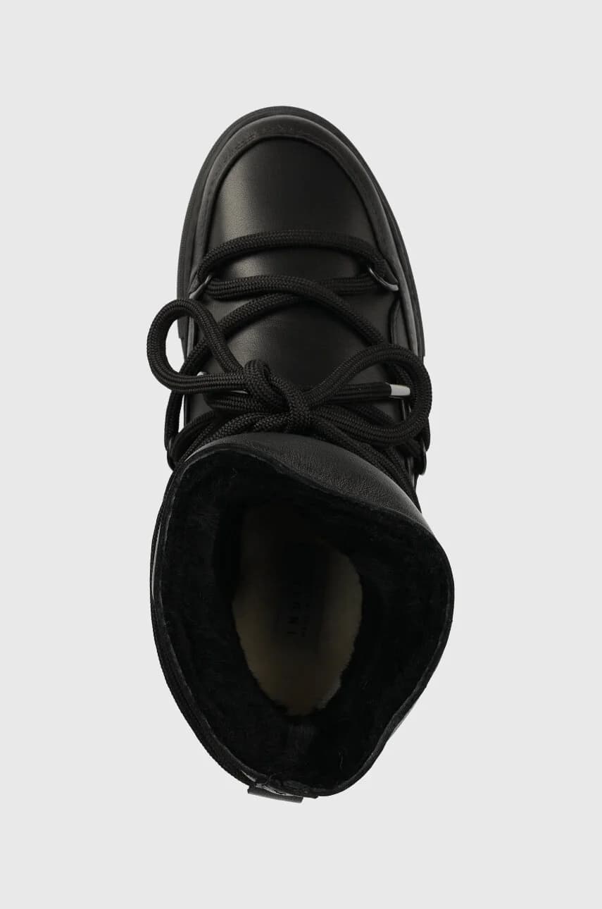 Полные кожаные зимние ботинки на танкетке - фото 4