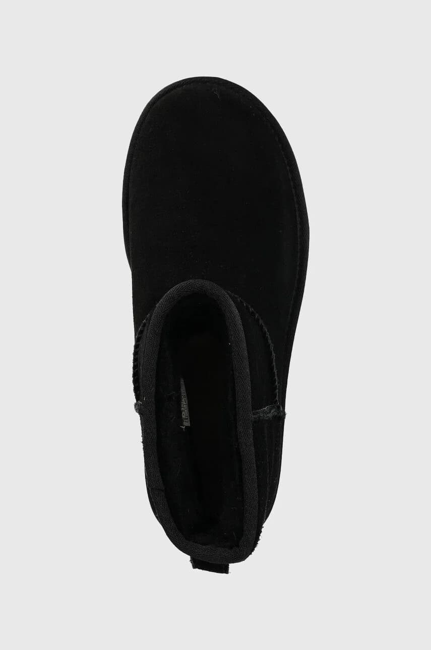 Классические кожаные зимние ботинки на мини-платформе - фото 4