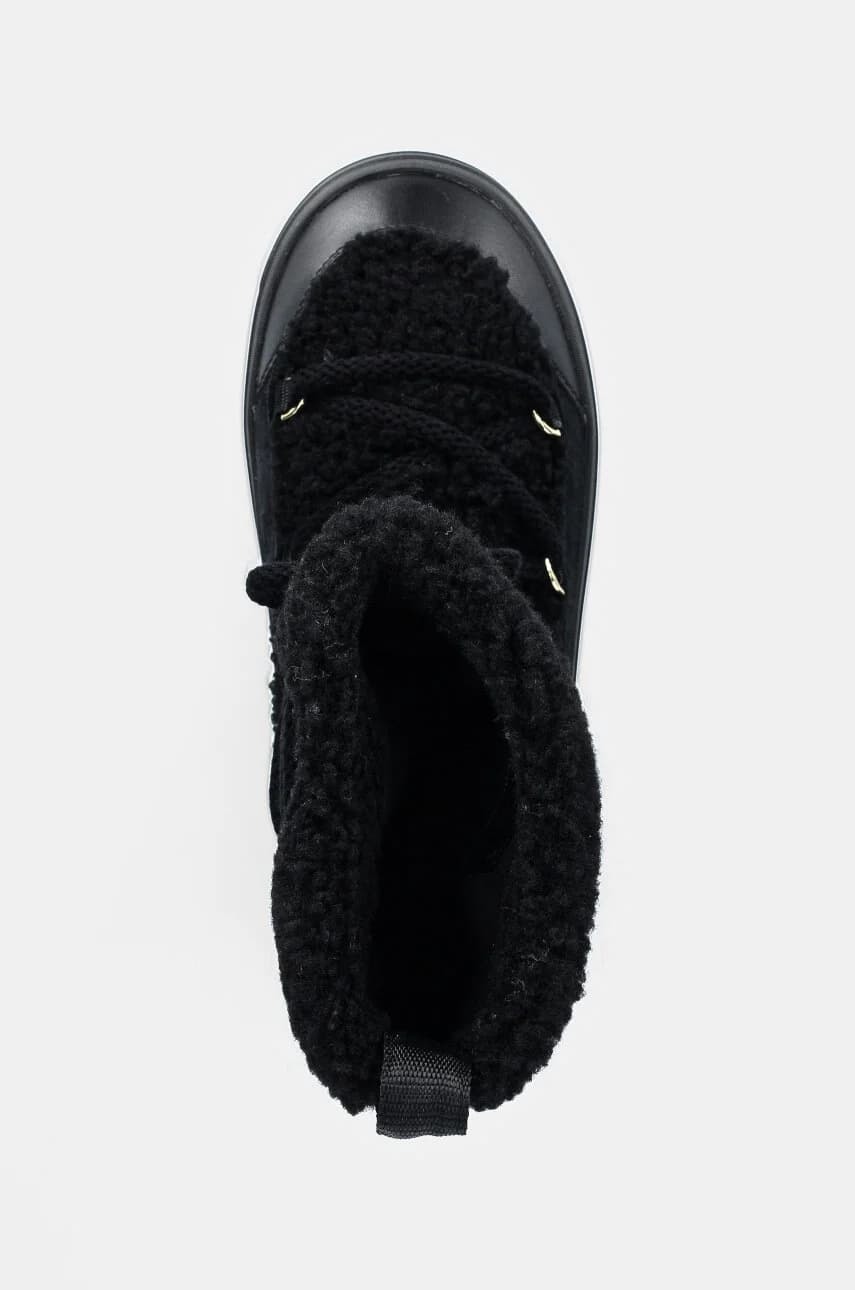 зимние ботинки Snowboot из искусственной овчины на шнуровке - фото 4