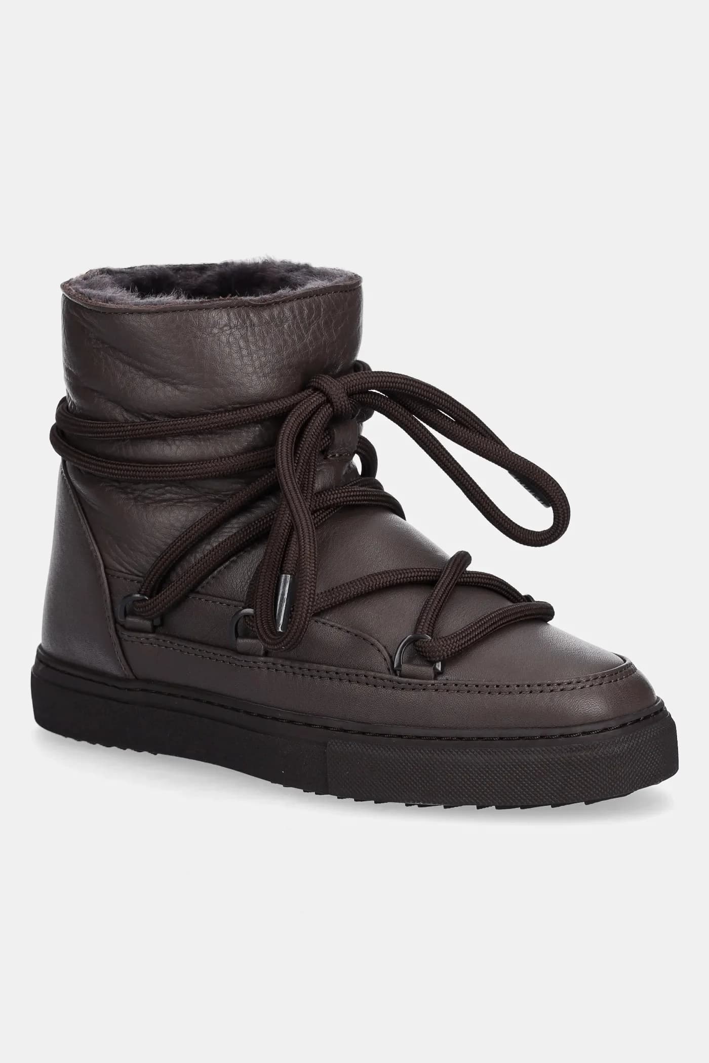 Полные кожаные зимние ботинки